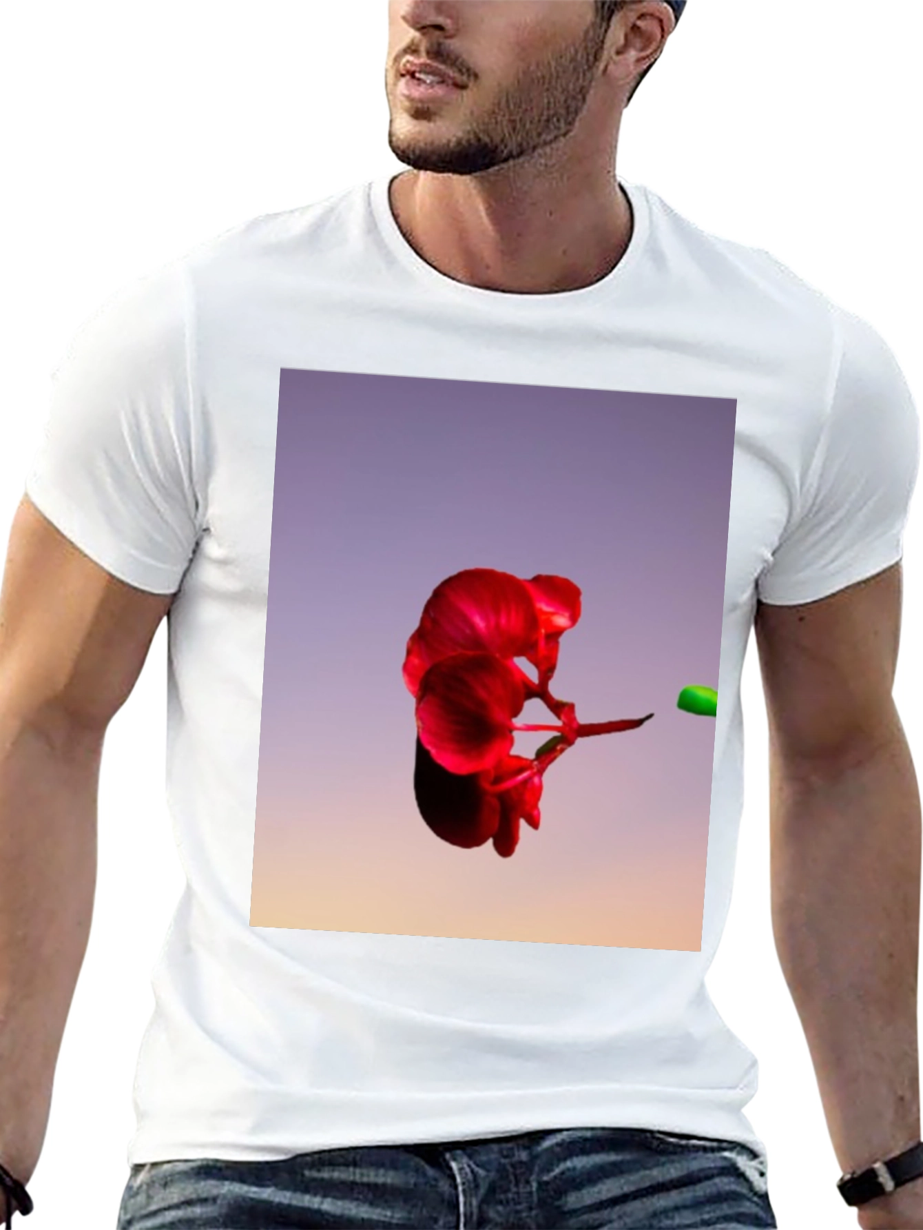 Abstract Floral T-Shirt - Bold Graphic Tee