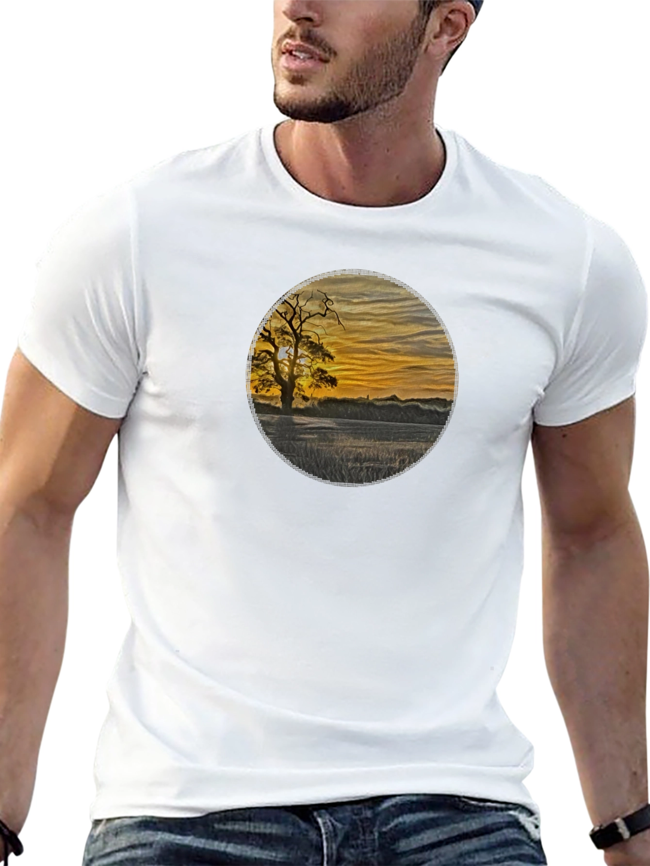Sunset Silhouette Graphic Tee
