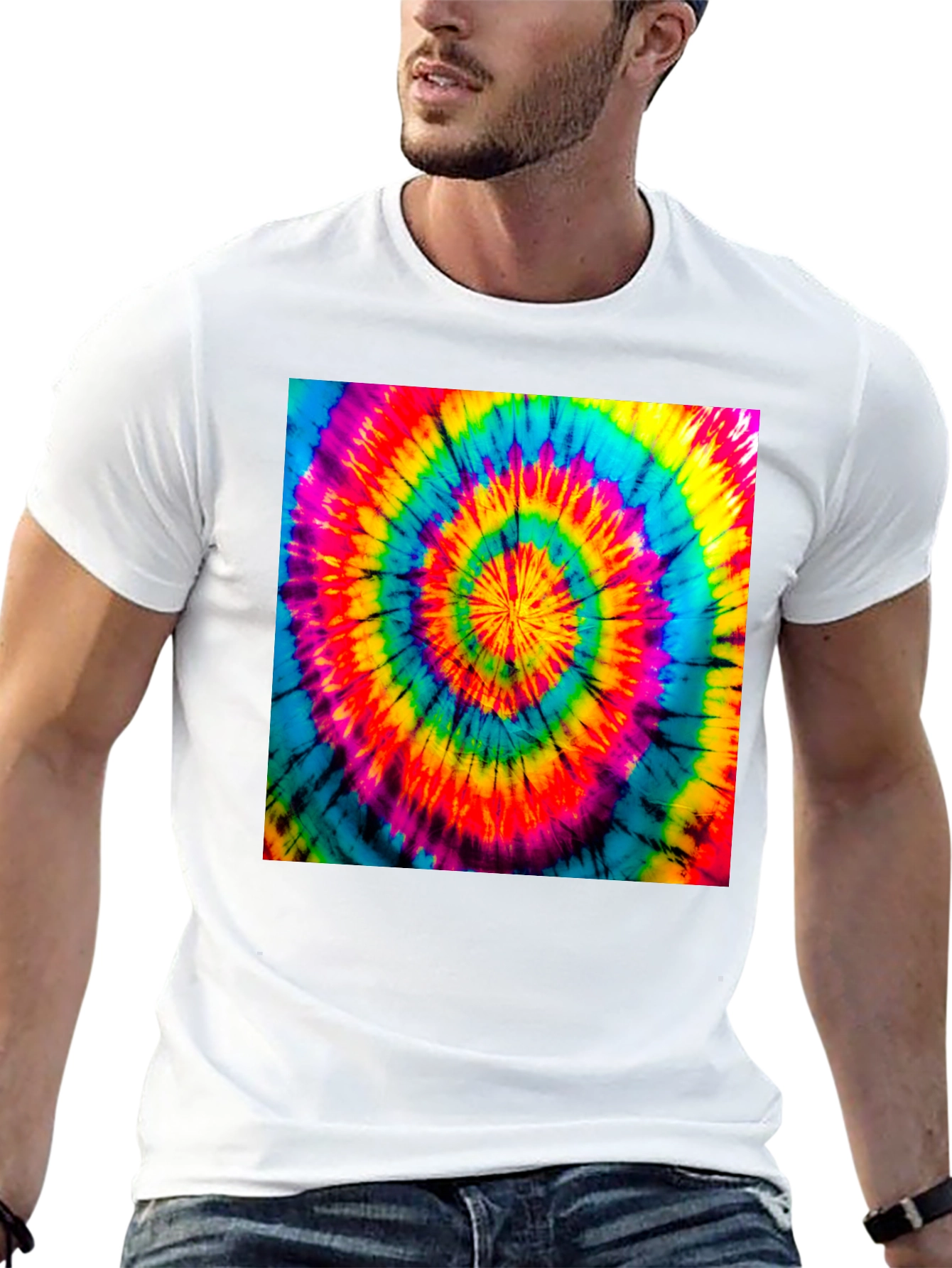 Spiral Tie Dye T-Shirt - Retro Psychedelic Style
