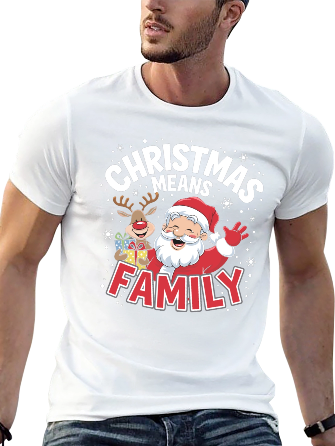 Christmas Means Family Santa Tee