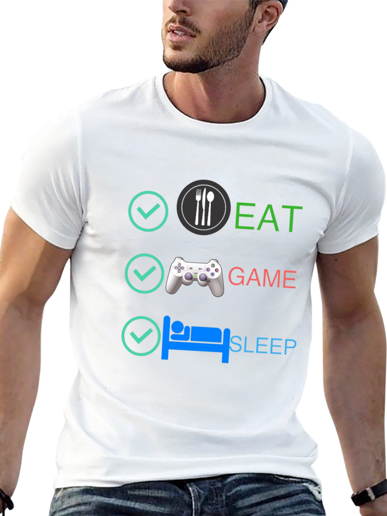 Eat Game Sleep T-Shirt - Gamer Lifestyle