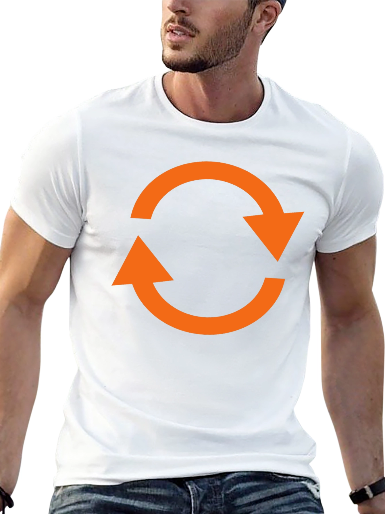 Circular Arrow Graphic T-Shirt
