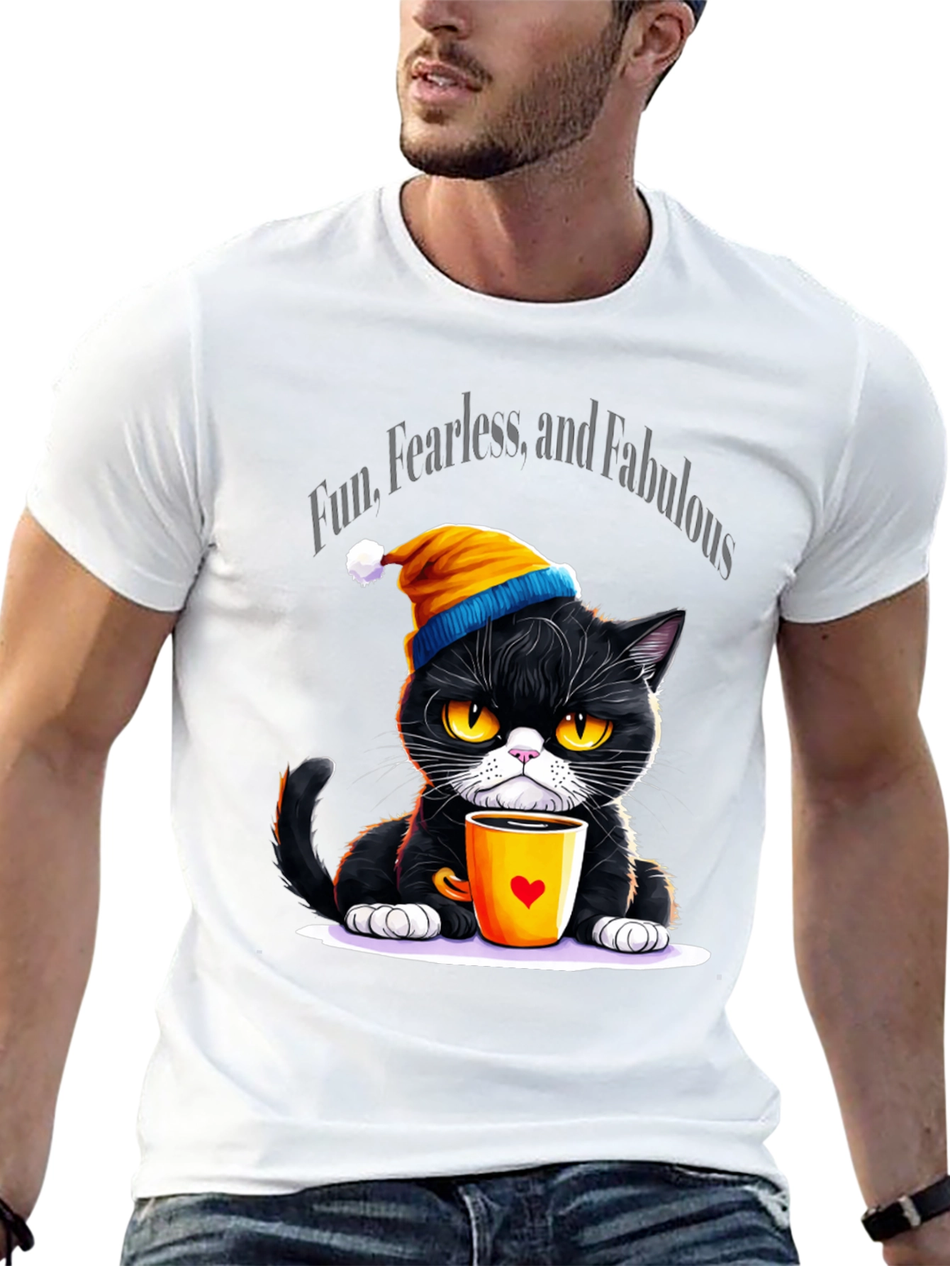 Fun Fearless Fabulous Cat T-Shirt