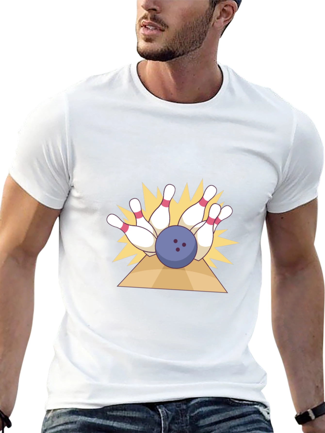 Bowling Strike Graphic T-Shirt