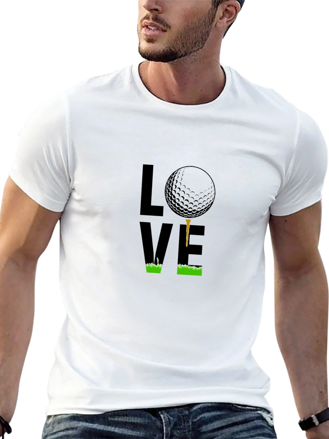 Golf Lover T-Shirt - Tee and Ball Design