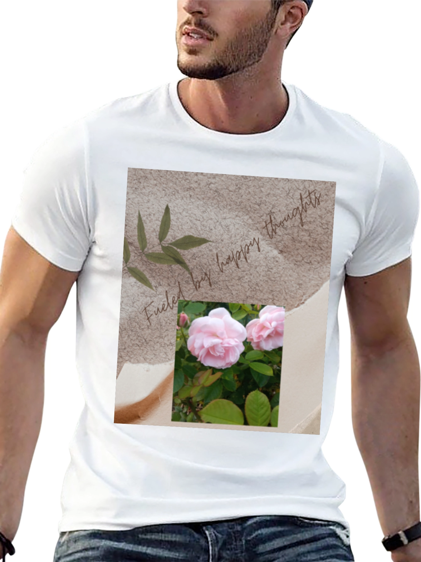 Floral Happy Thoughts Graphic T-Shirt