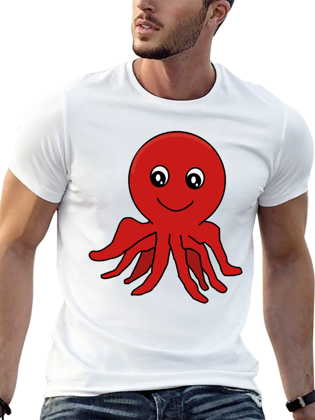 Octopus Graphic Black T-Shirt