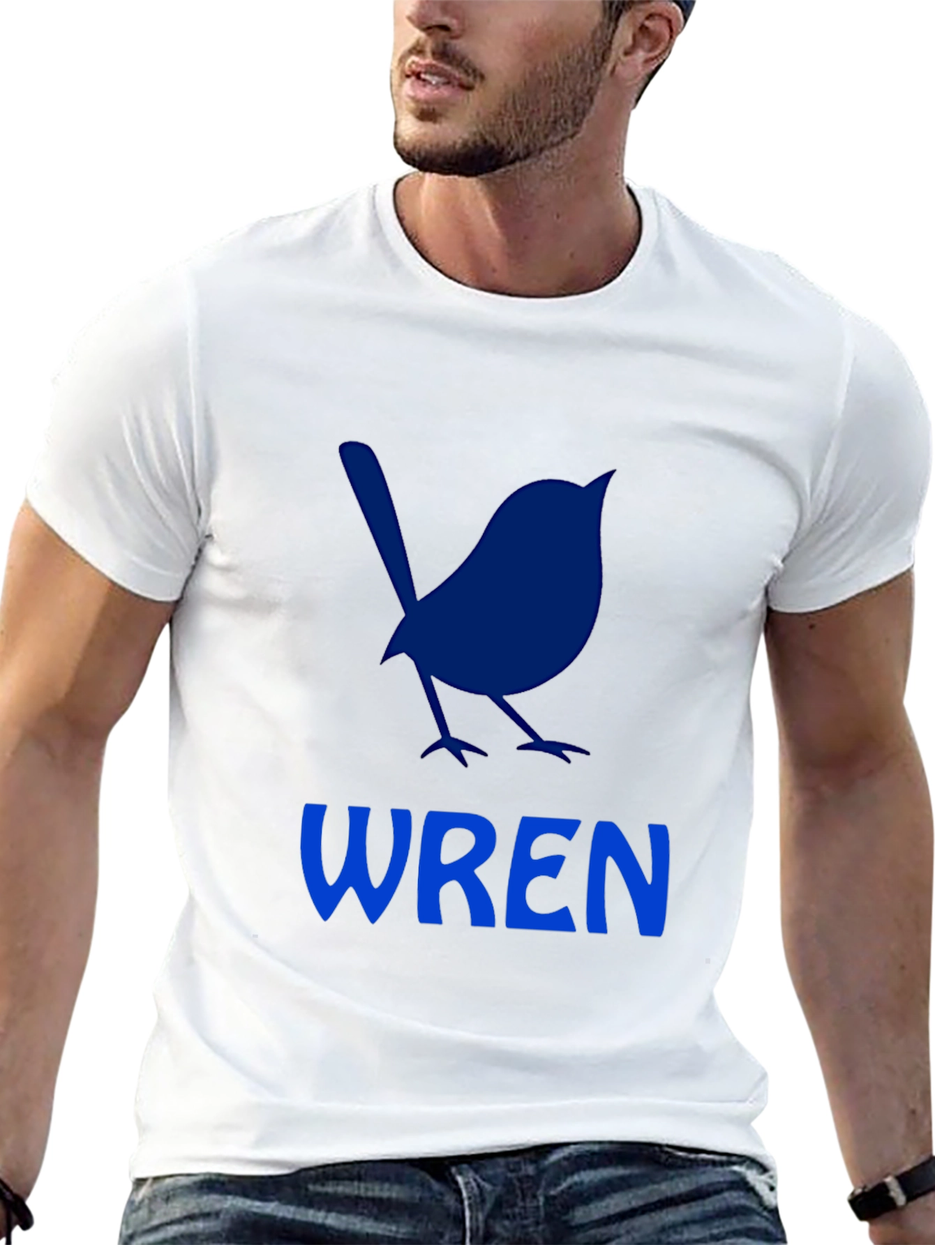 Wren Bird Graphic T-Shirt - Casual Crew Neck Tee