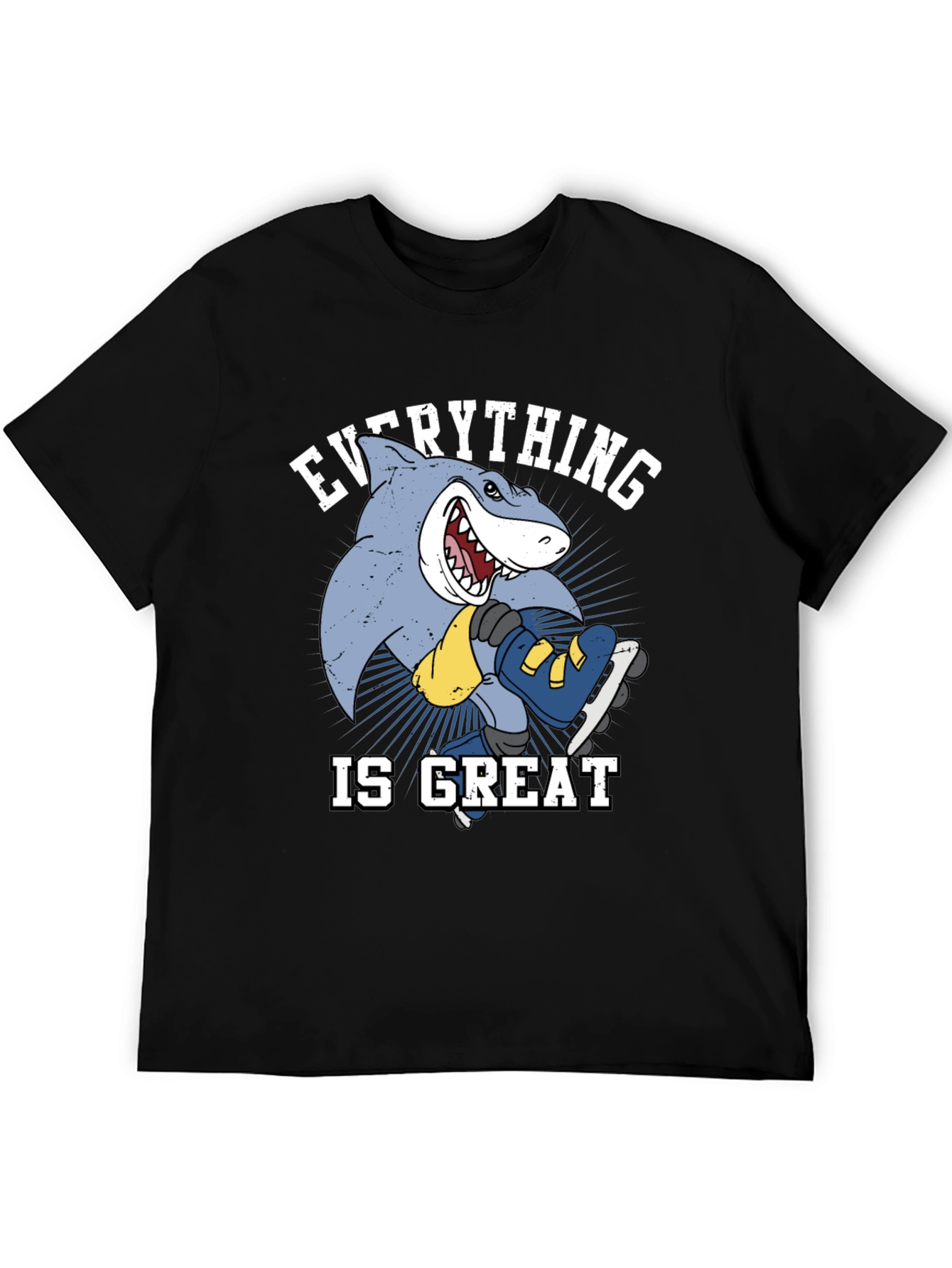 Everything is Great Shark Skateboard T-Shirt