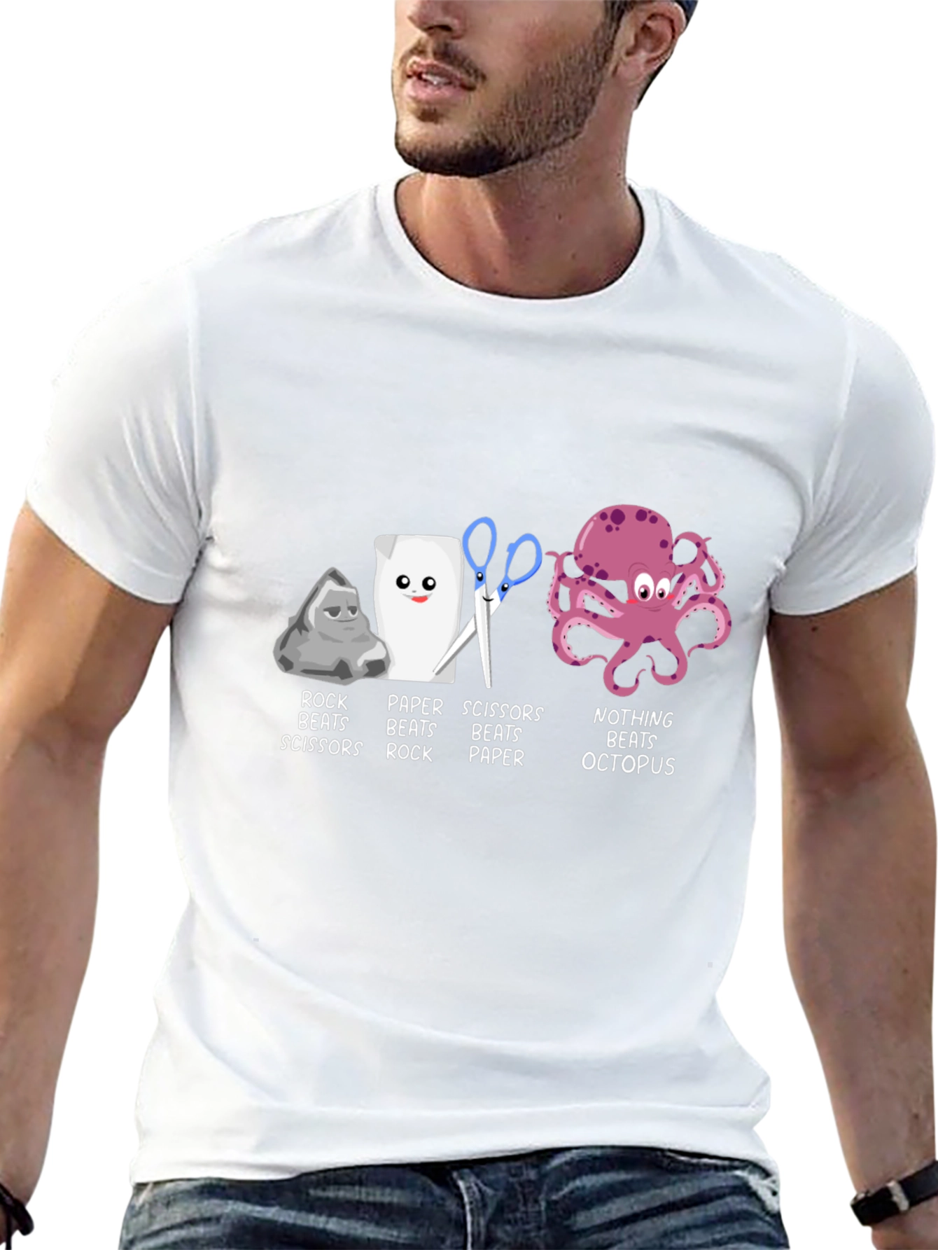 Rock Paper Scissors Octopus T-Shirt