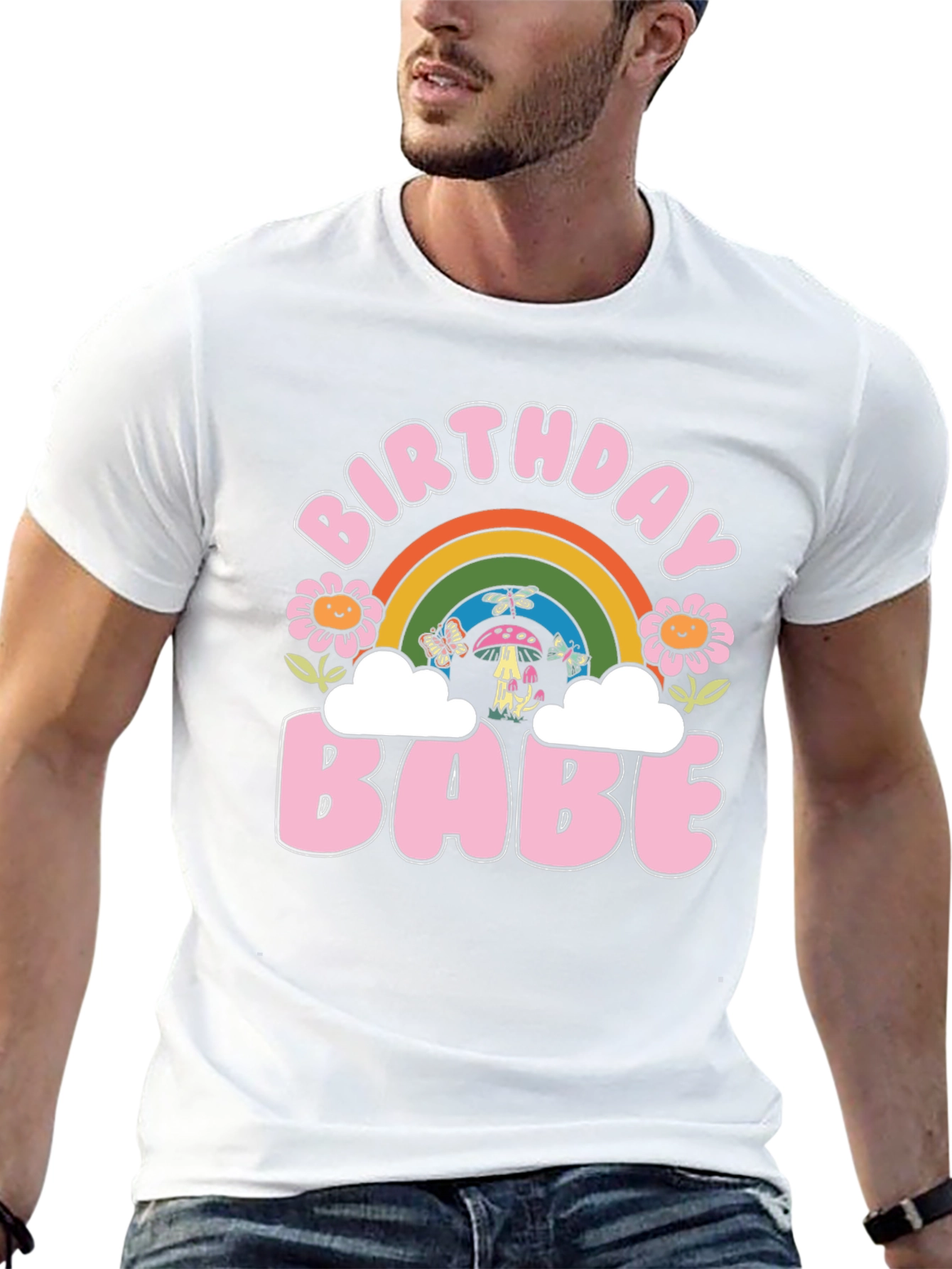 Birthday Babe Retro Graphic Tee