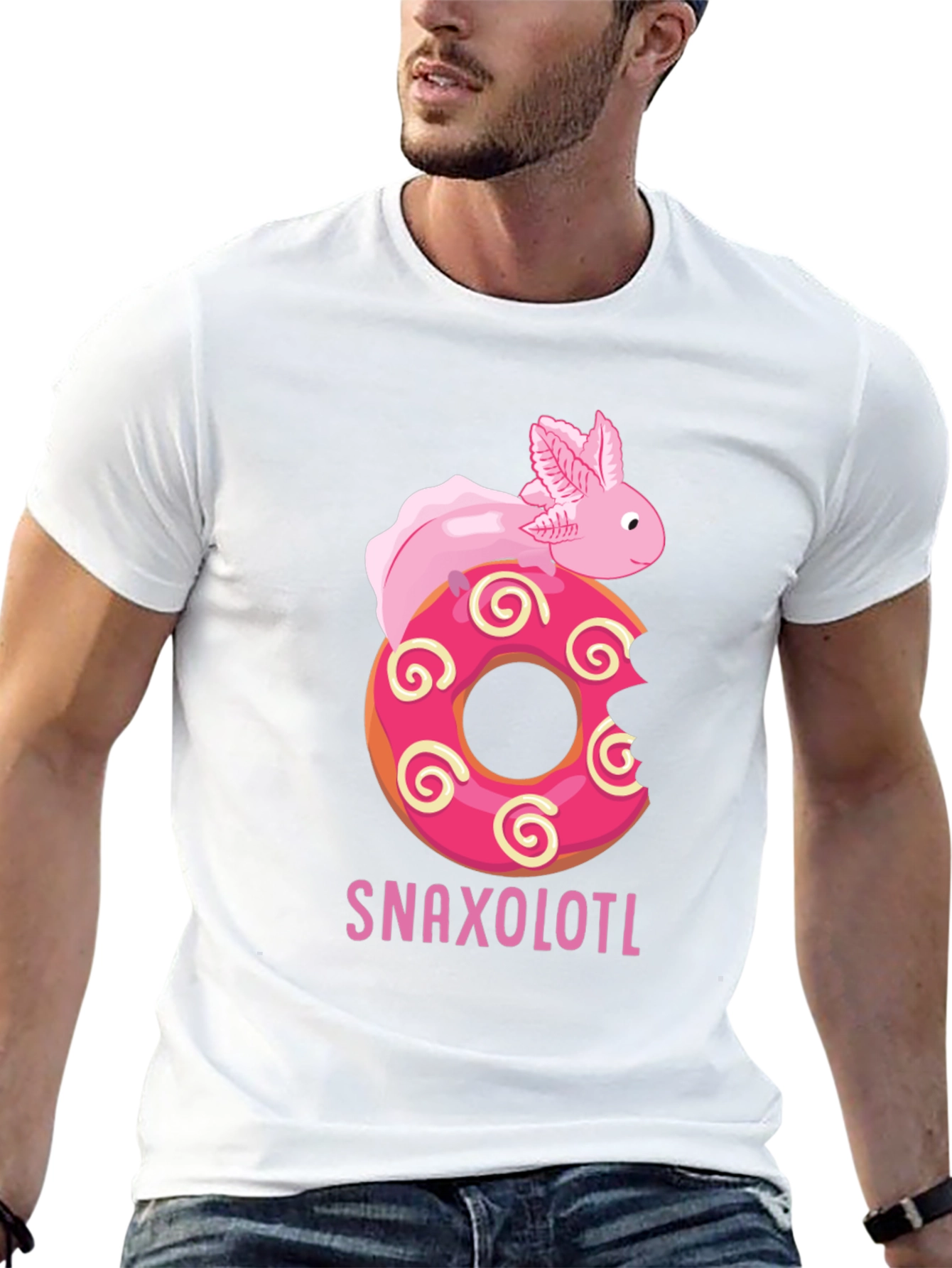 Snaxolotl Donut T-Shirt - Funny Axolotl Tee