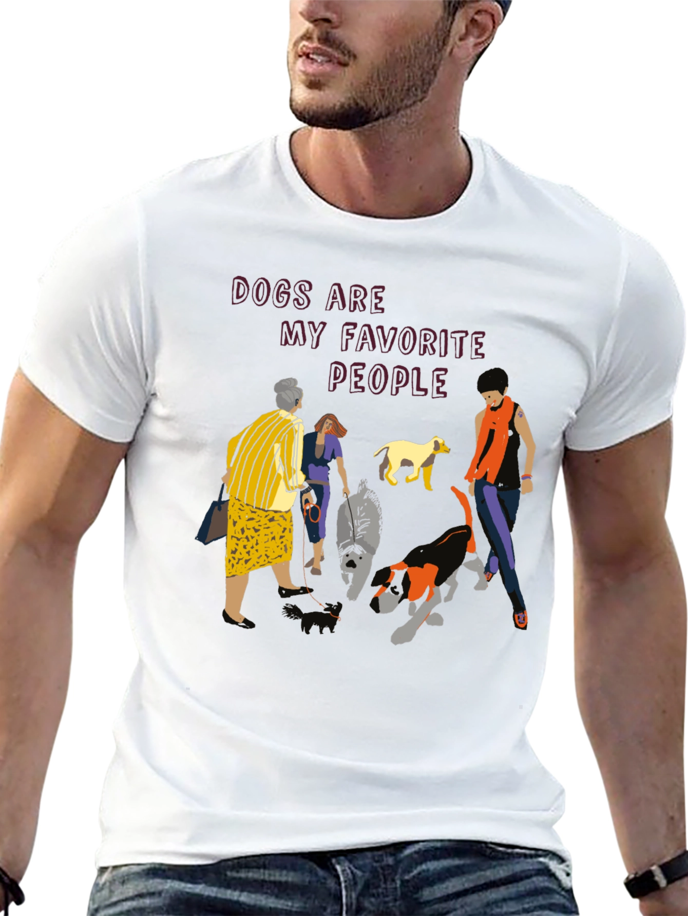Dogs Are My Favorite People Graphic Tee