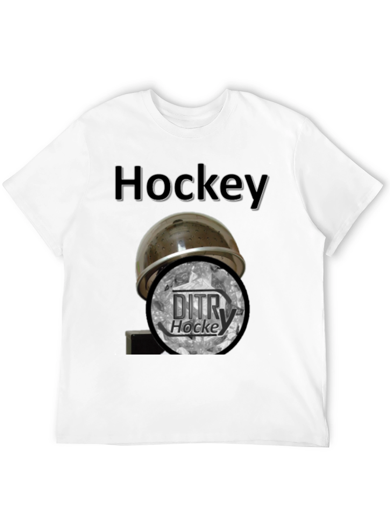 Hockey Helmet & DITRY T-Shirt
