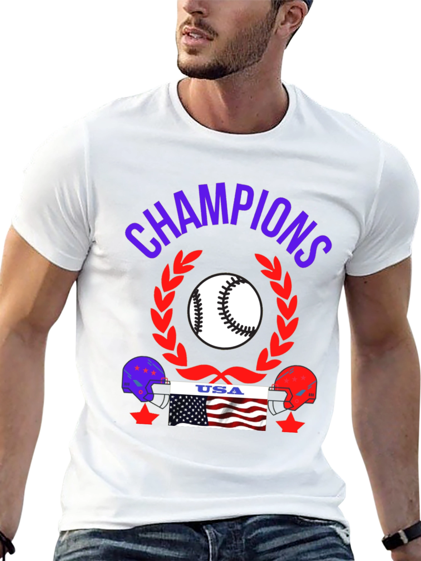 Champions USA Baseball T-Shirt