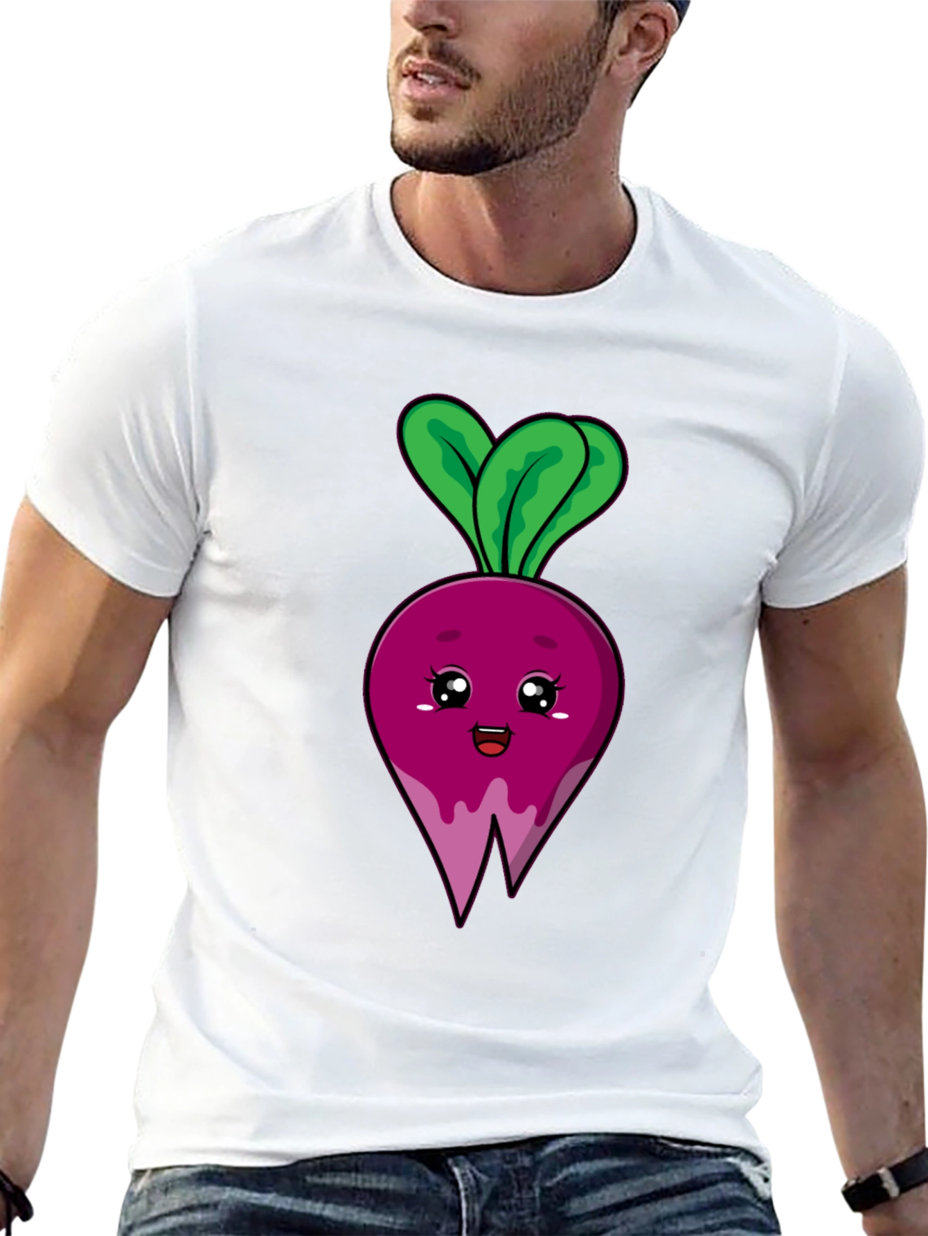 Cute Beet Graphic T-Shirt - Unisex Black Tee