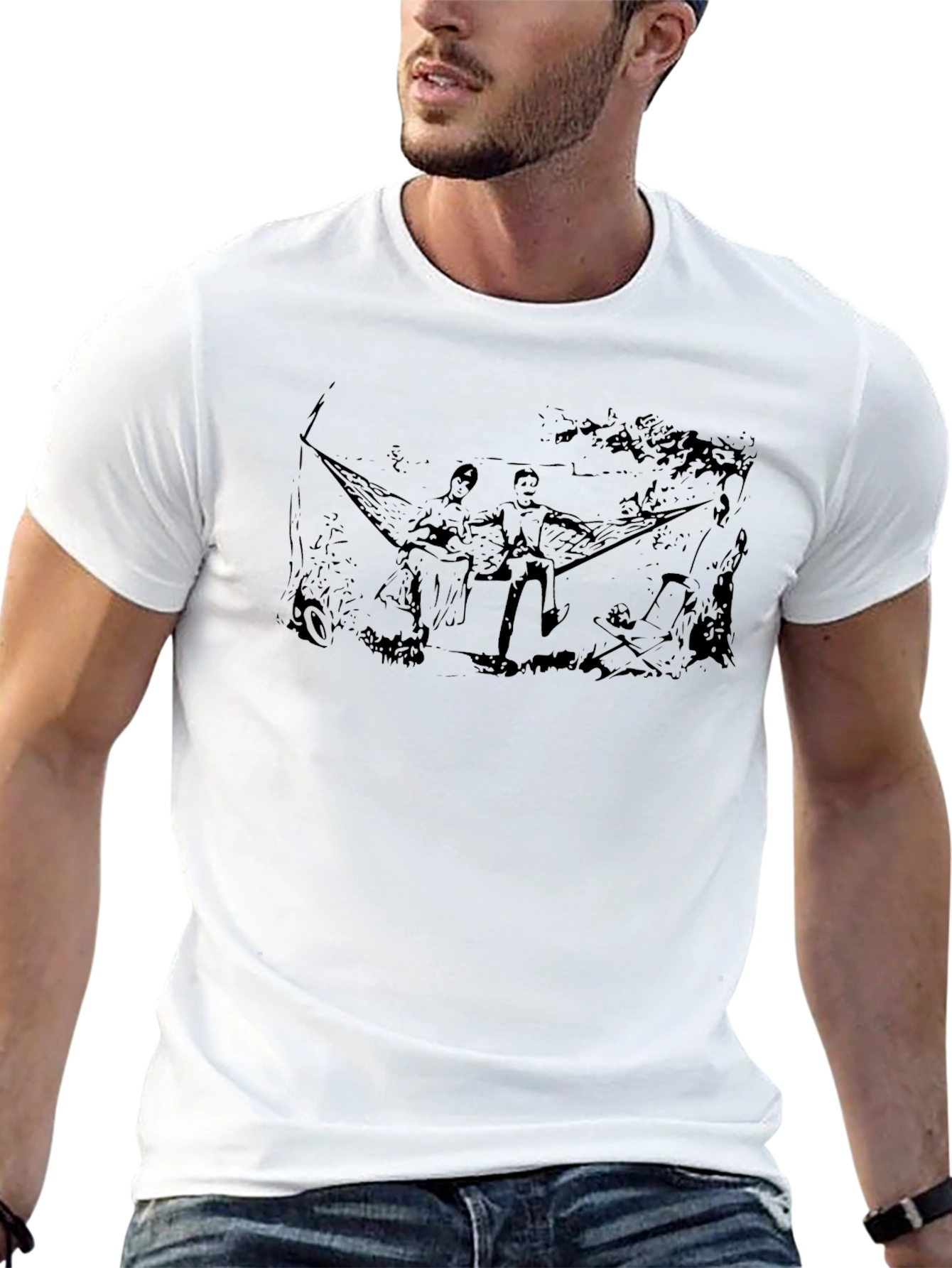 Retro Black Hammock Graphic Tee