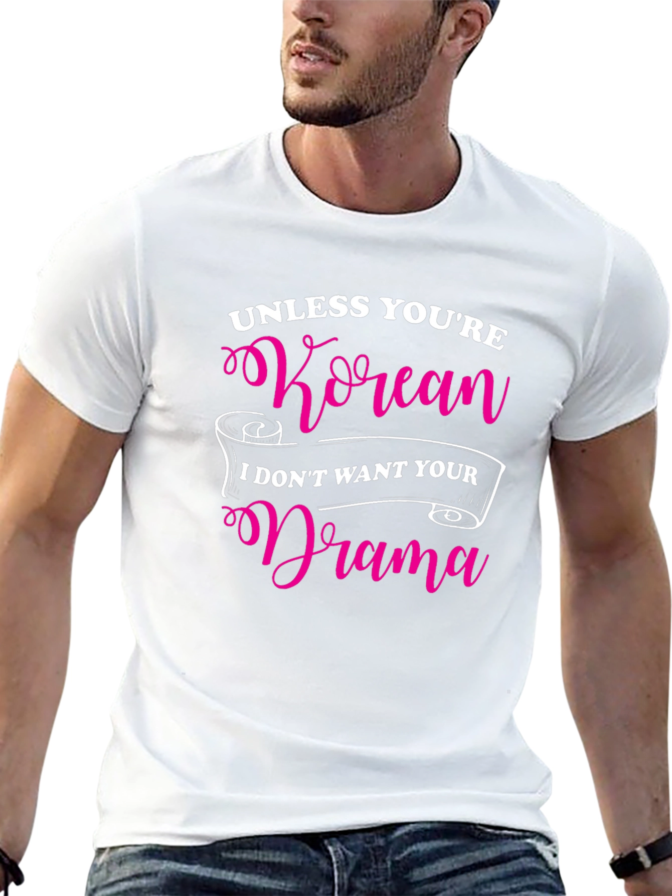 Korean Drama Black Graphic Tee Novelty