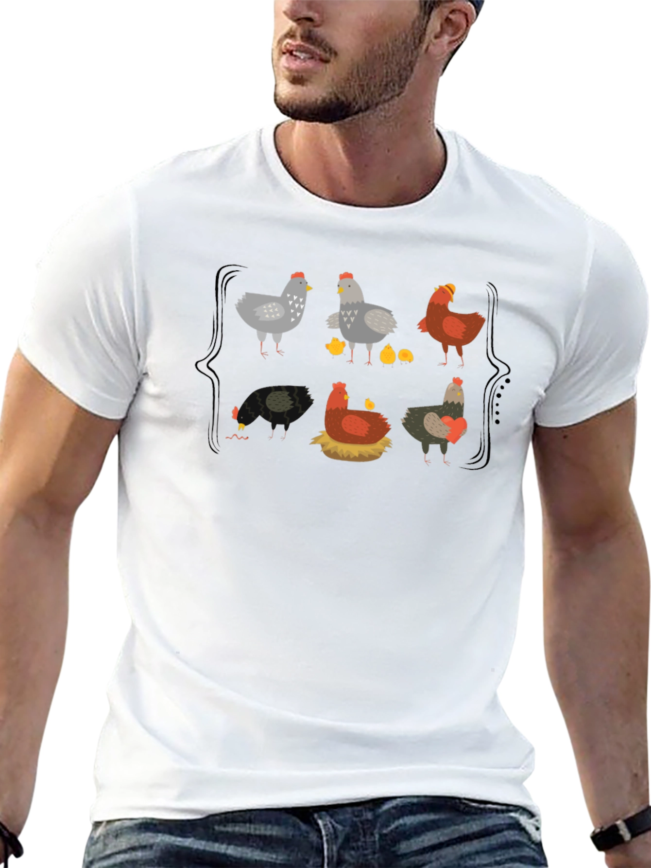 Chicken Life Cycle Graphic Tee
