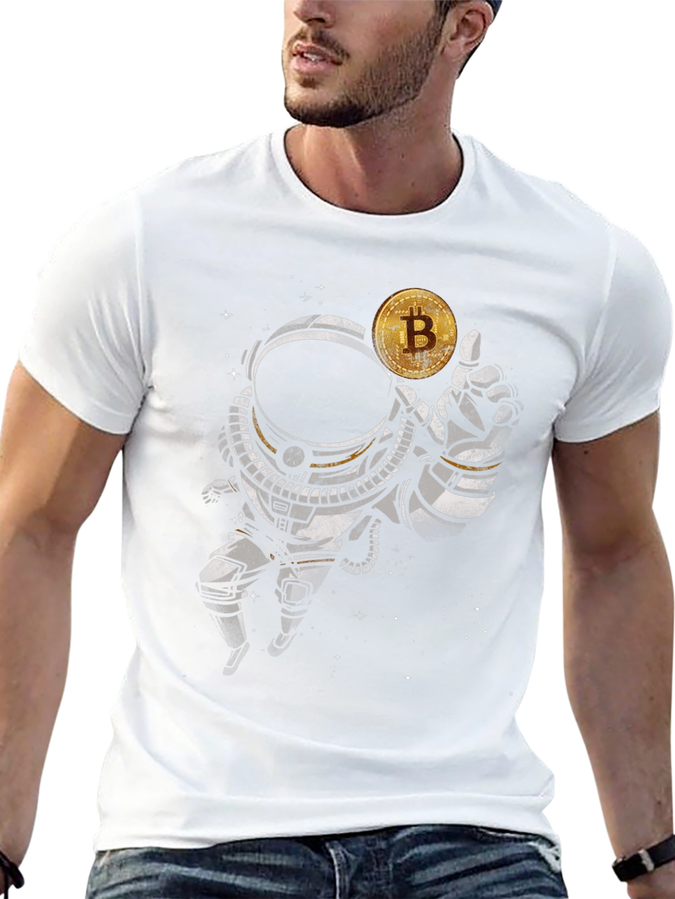 Bitcoin Astronaut Black T-Shirt