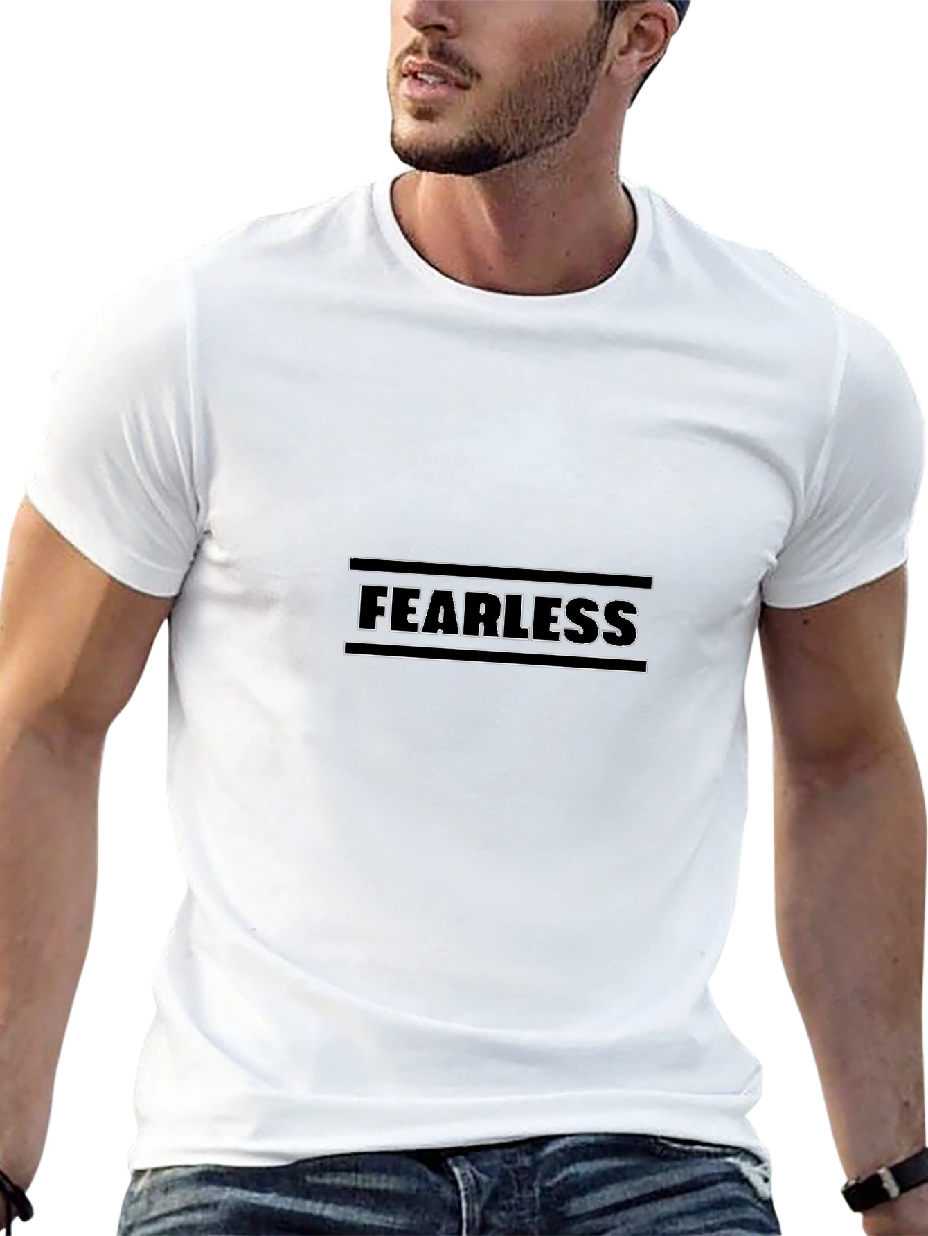 Fearless Black Graphic Tee