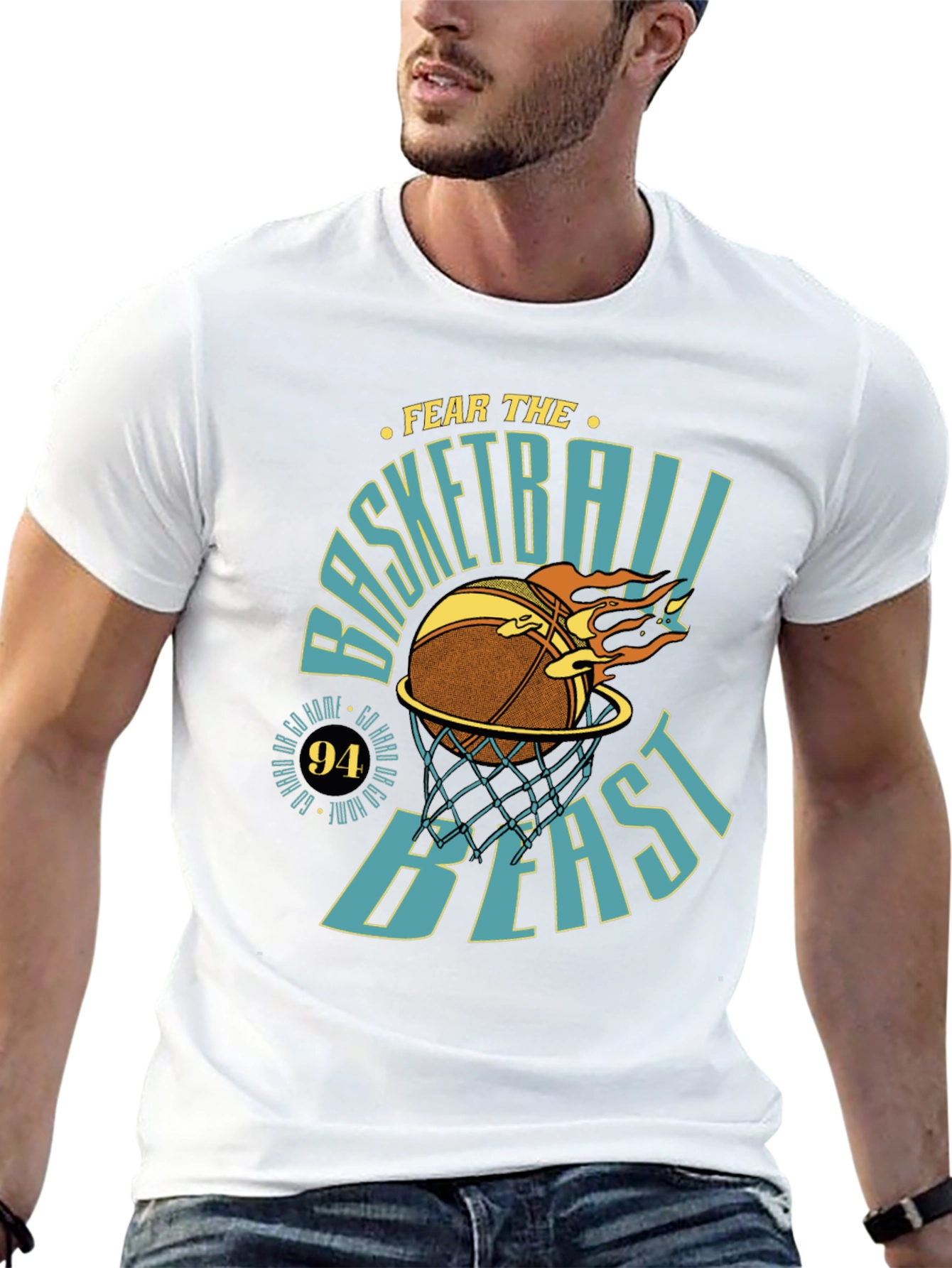 Basketball Beast Graphic T-Shirt