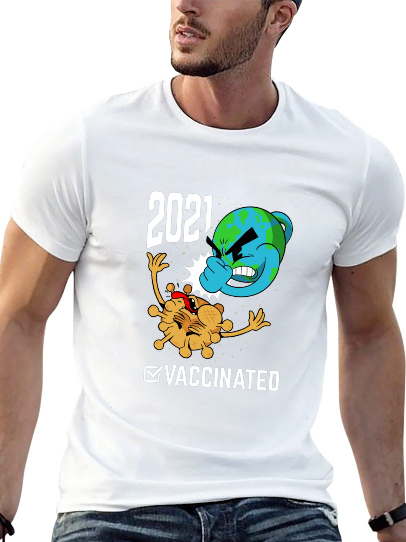 2021 Vaccinated Graphic Tee - Fight the Virus!