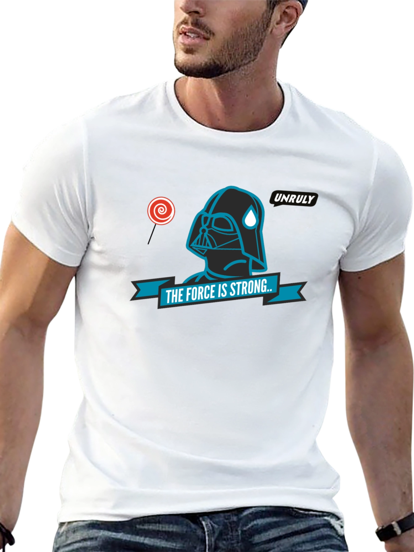 The Force Is Strong Graphic T-Shirt - Black