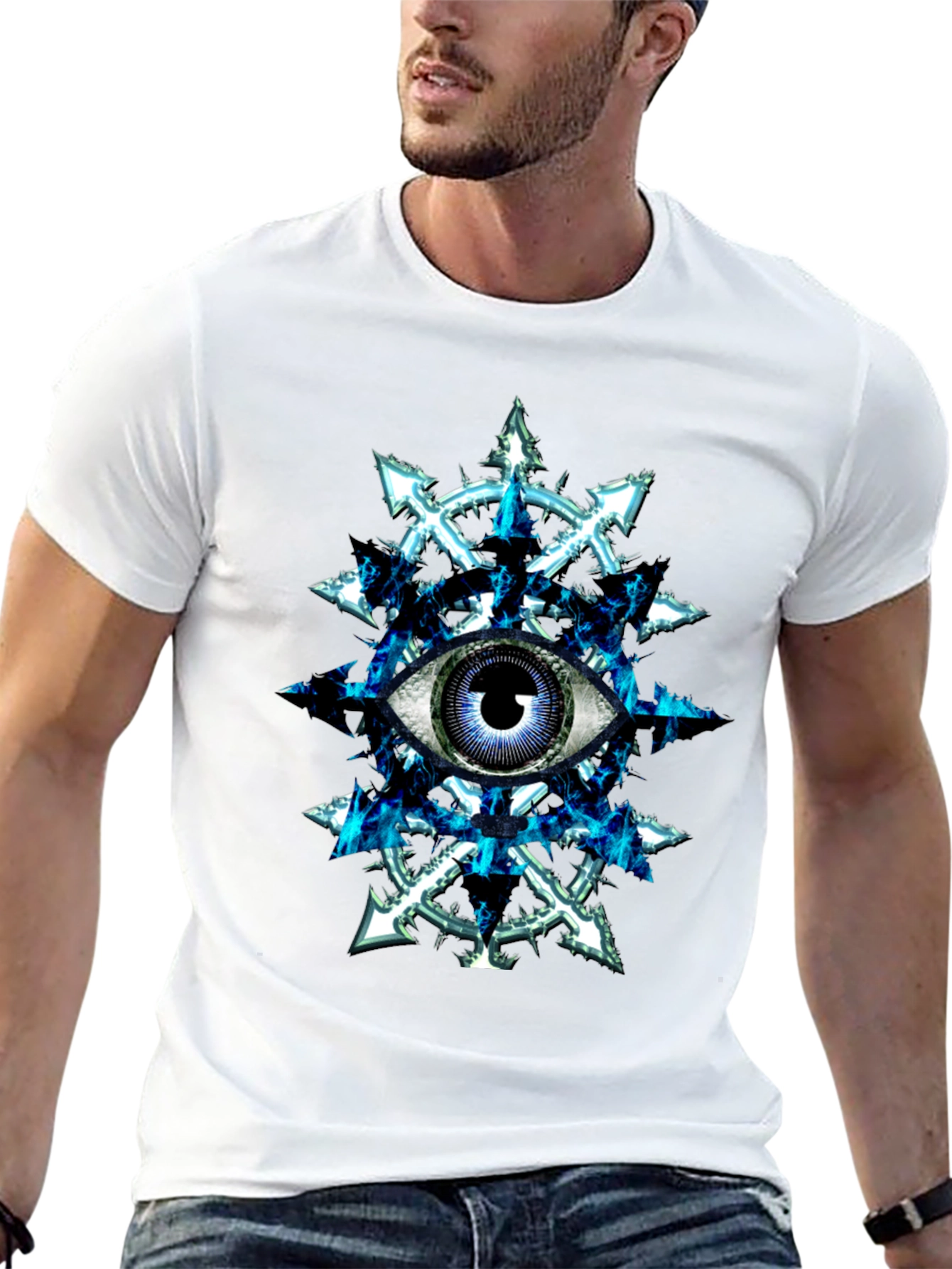 Eye of Chaos T-Shirt - Black Graphic Tee