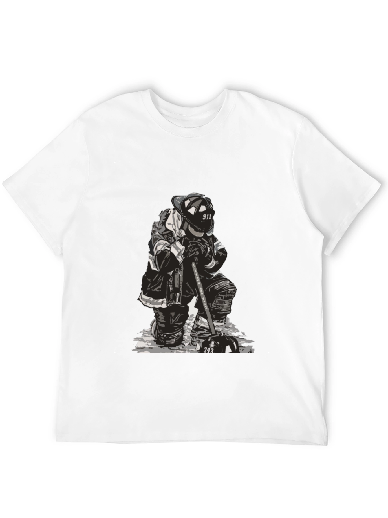 Firefighter Graphic Tee - Black