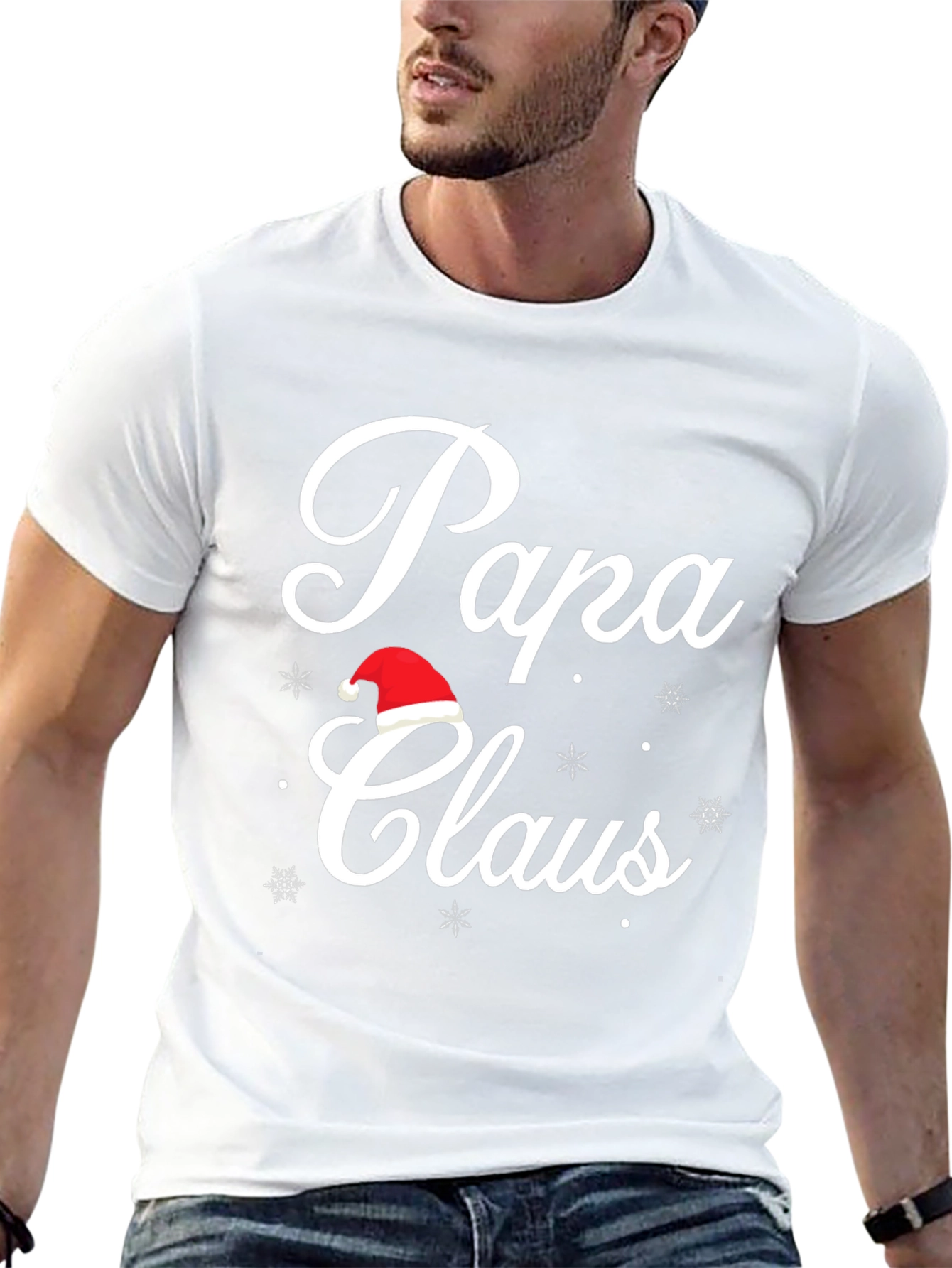 Papa Claus Holiday T-Shirt - Festive Christmas Tee