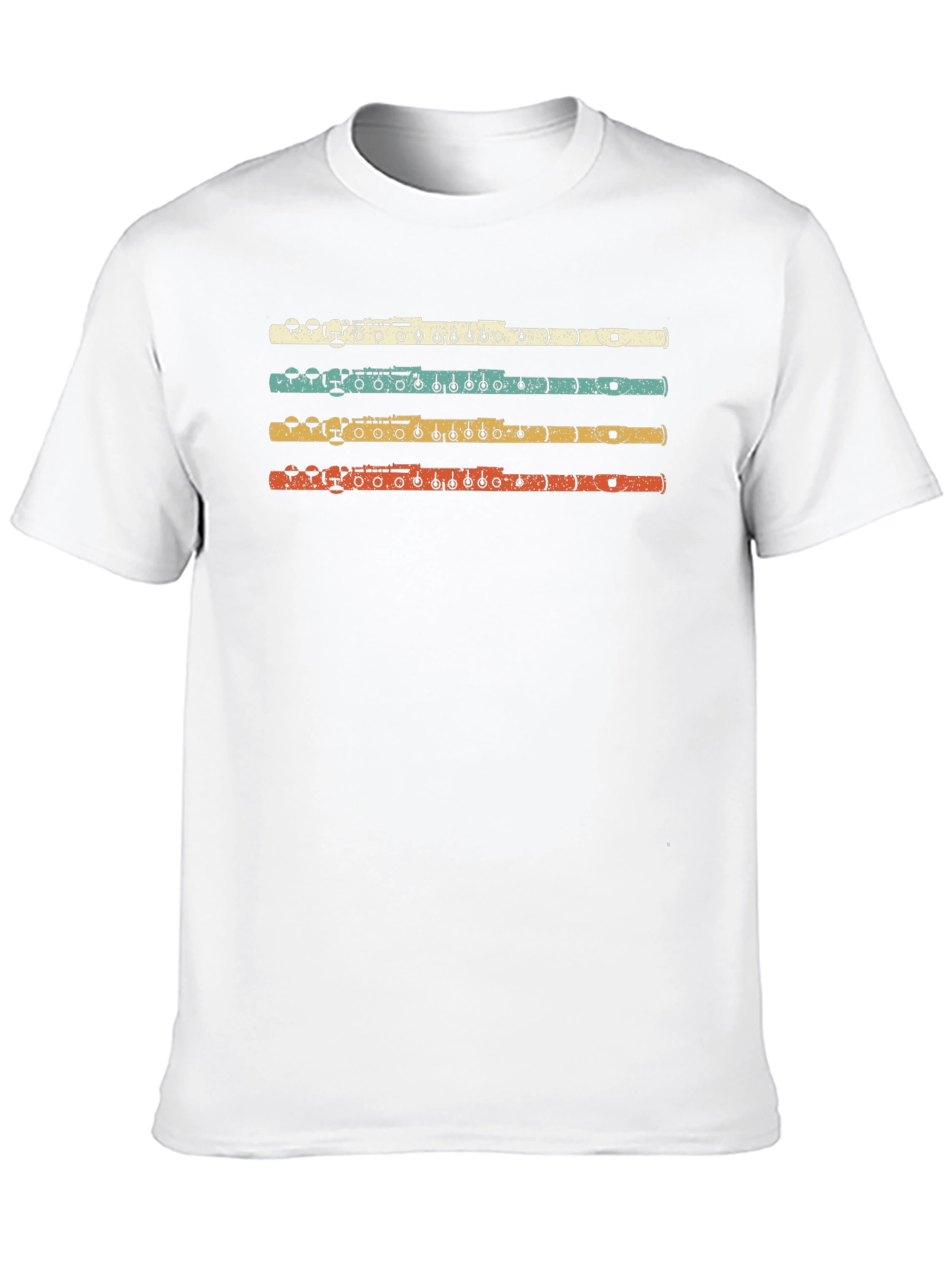 Retro Flute Player T-Shirt
