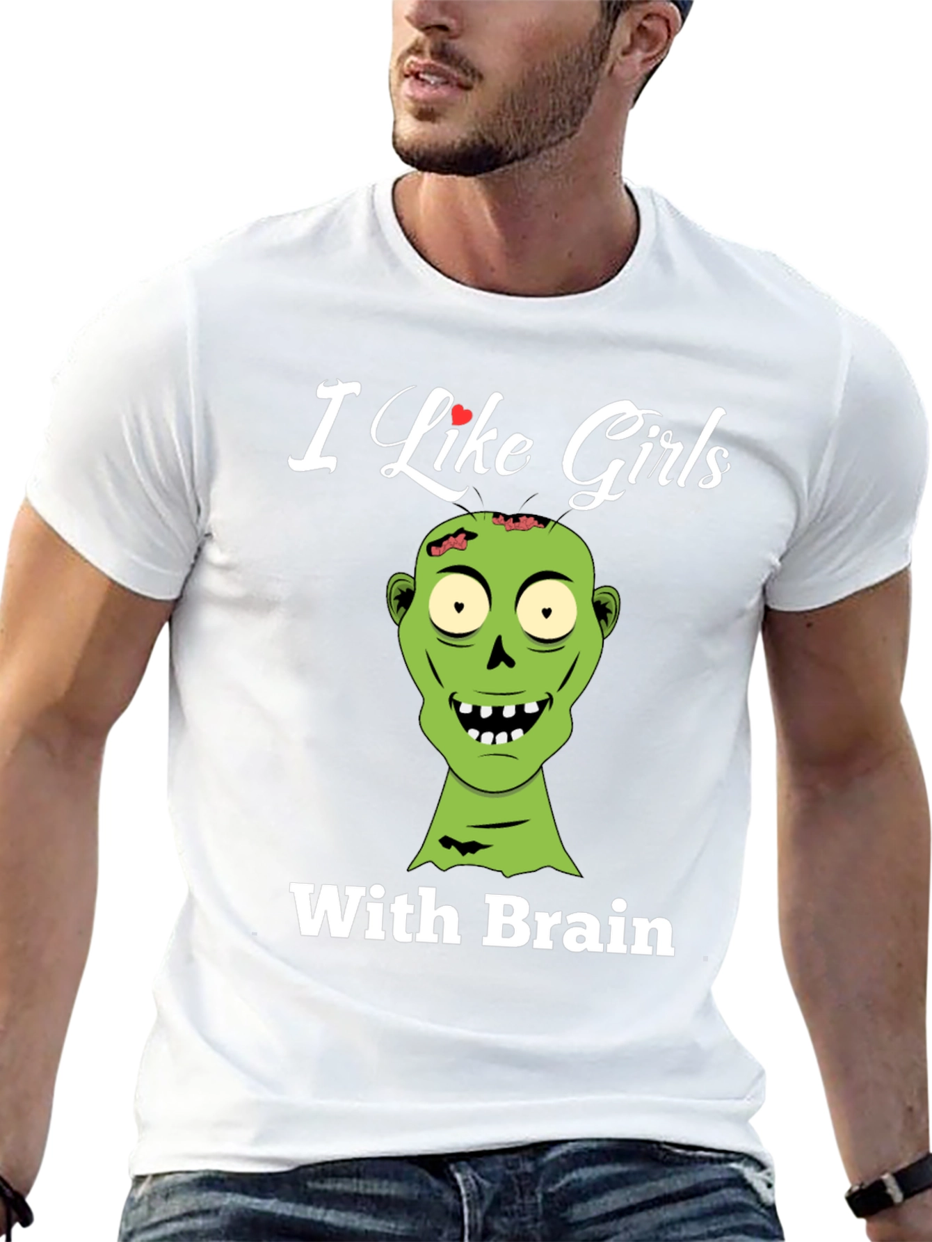 Zombie Lover T-Shirt - I Like Girls With Brains!