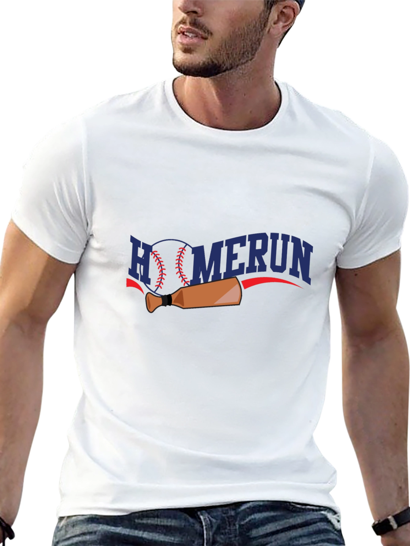 Homerun Baseball Graphic T-Shirt