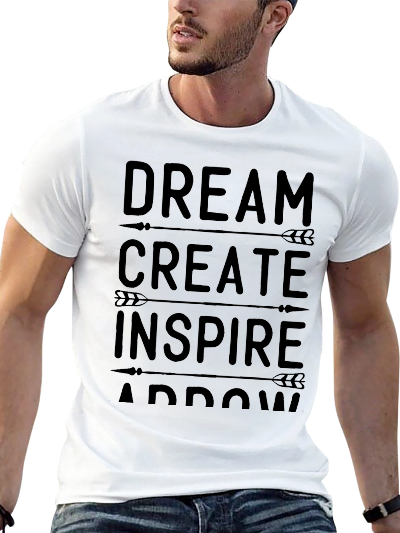 Dream Create Inspire Arrow Black T-Shirt