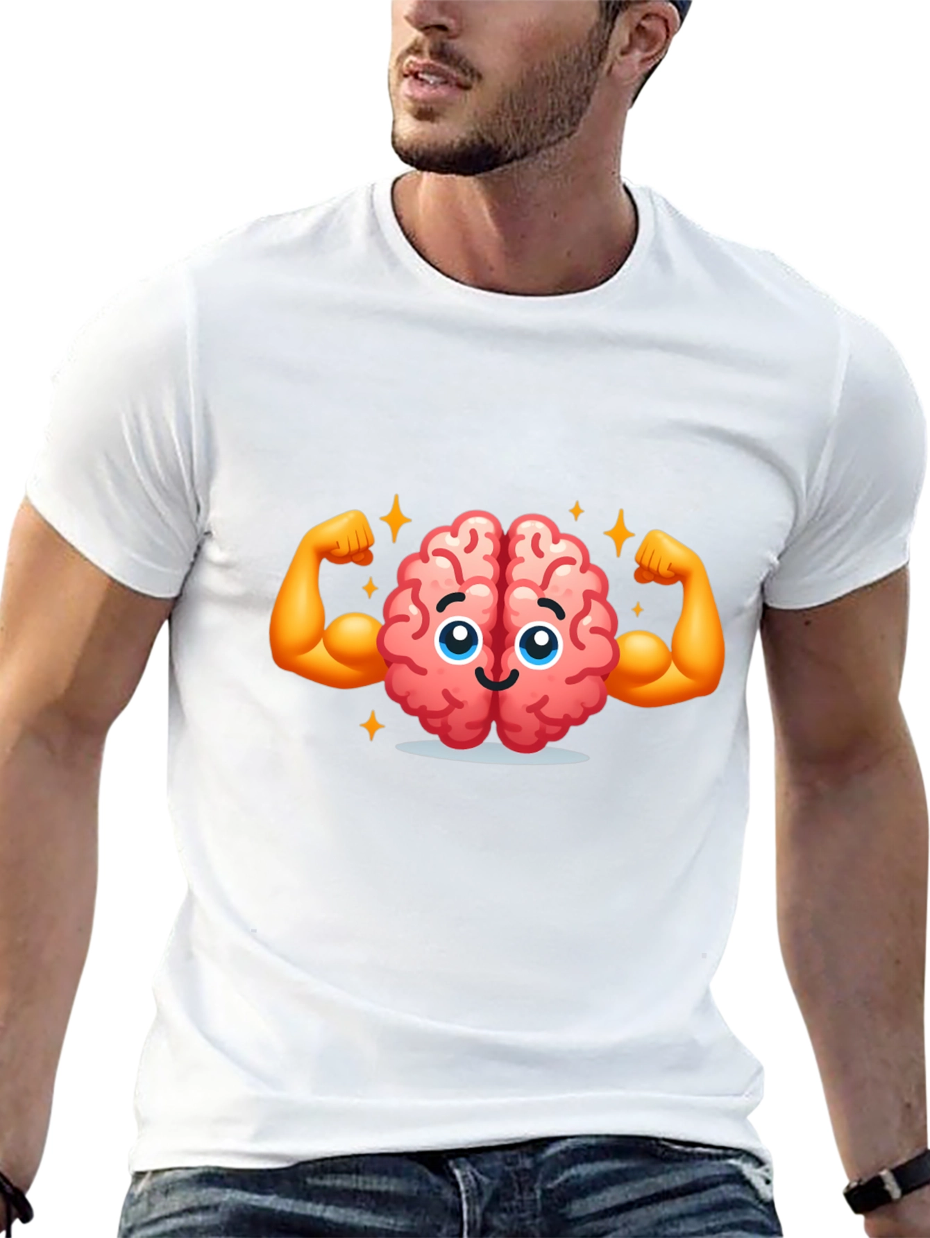 Brain Power T-Shirt - Smart & Strong Graphic Tee