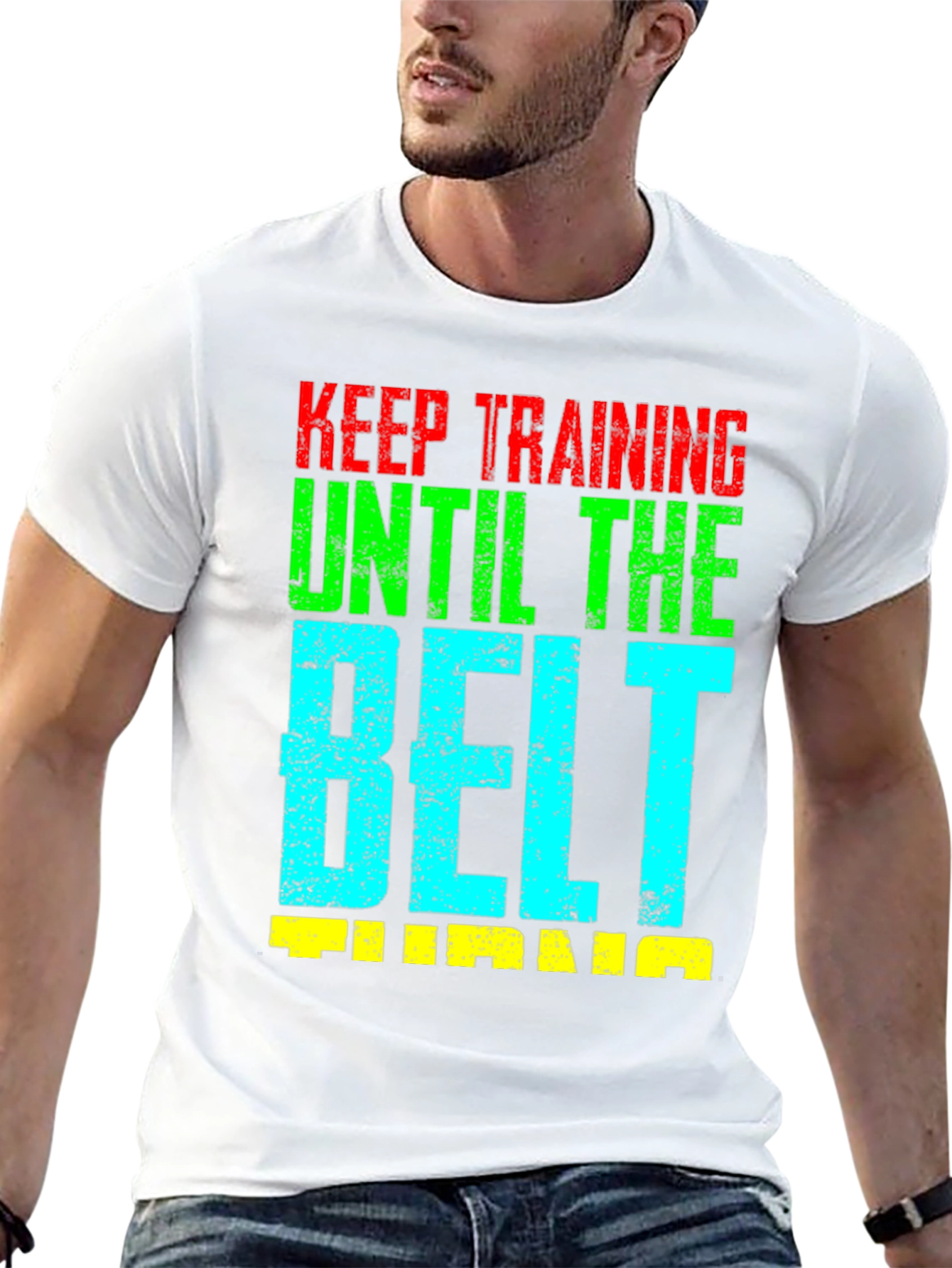 Keep Training Until the Belt Turns Jiu Jitsu T-Shirt
