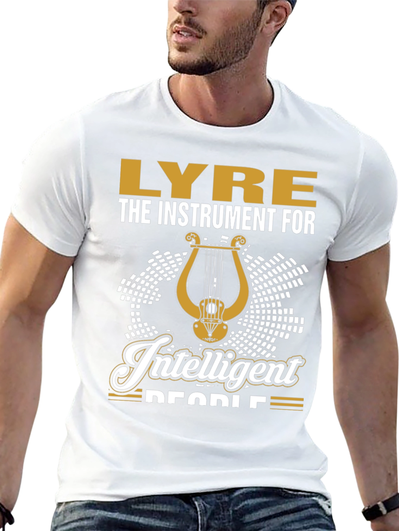 Lyre Instrument for Intelligent People T-Shirt