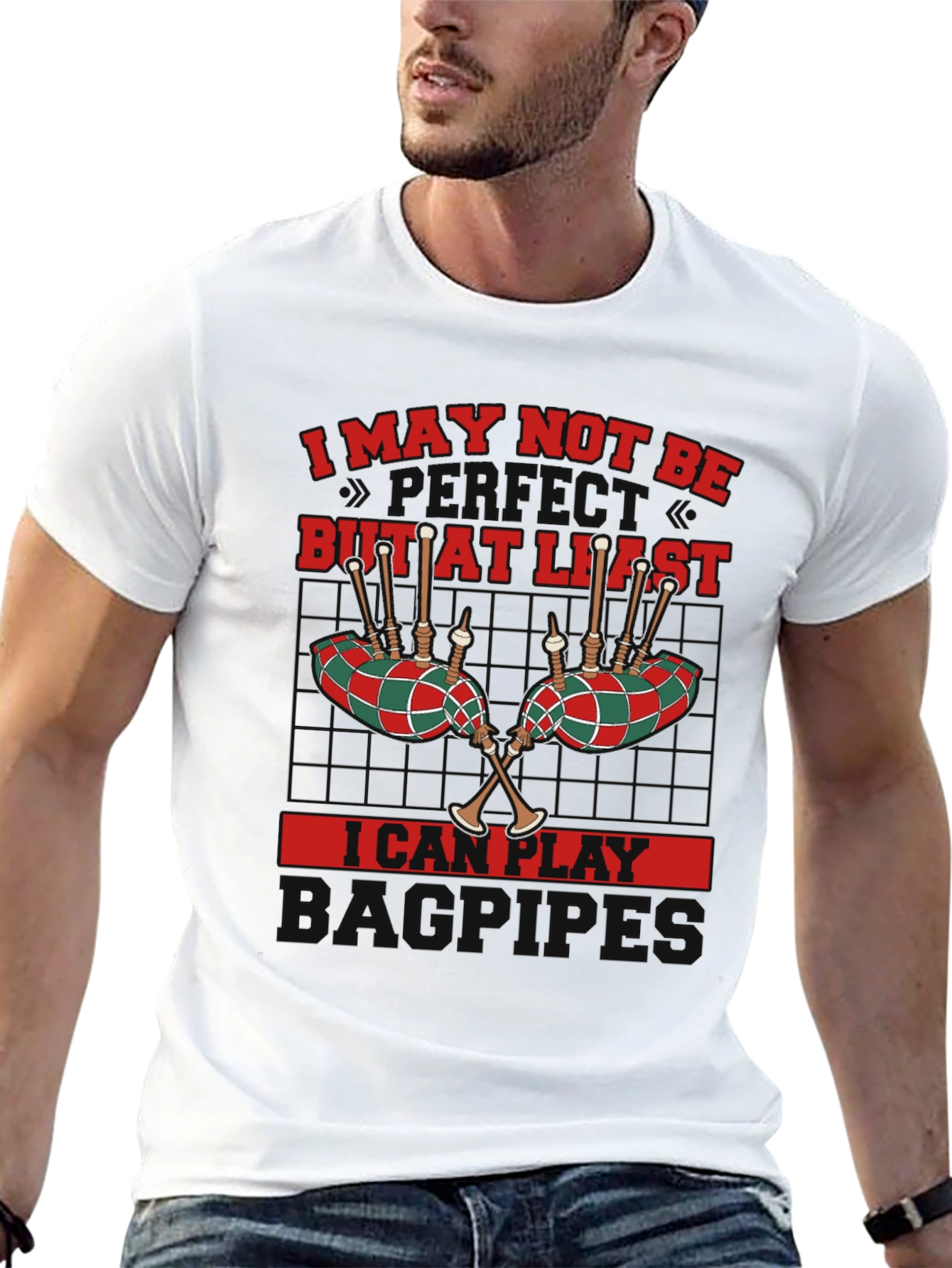 Funny Bagpipes Player T-Shirt