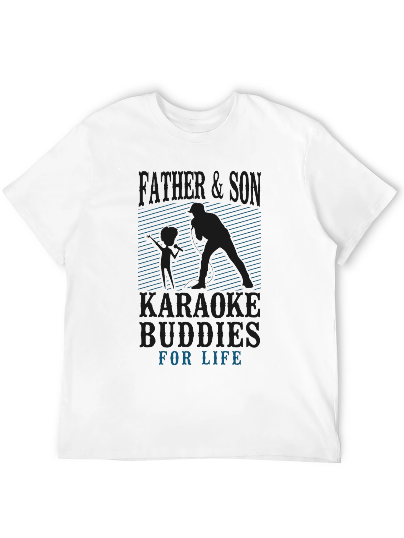 Father & Son Karaoke Buddies Graphic Tee