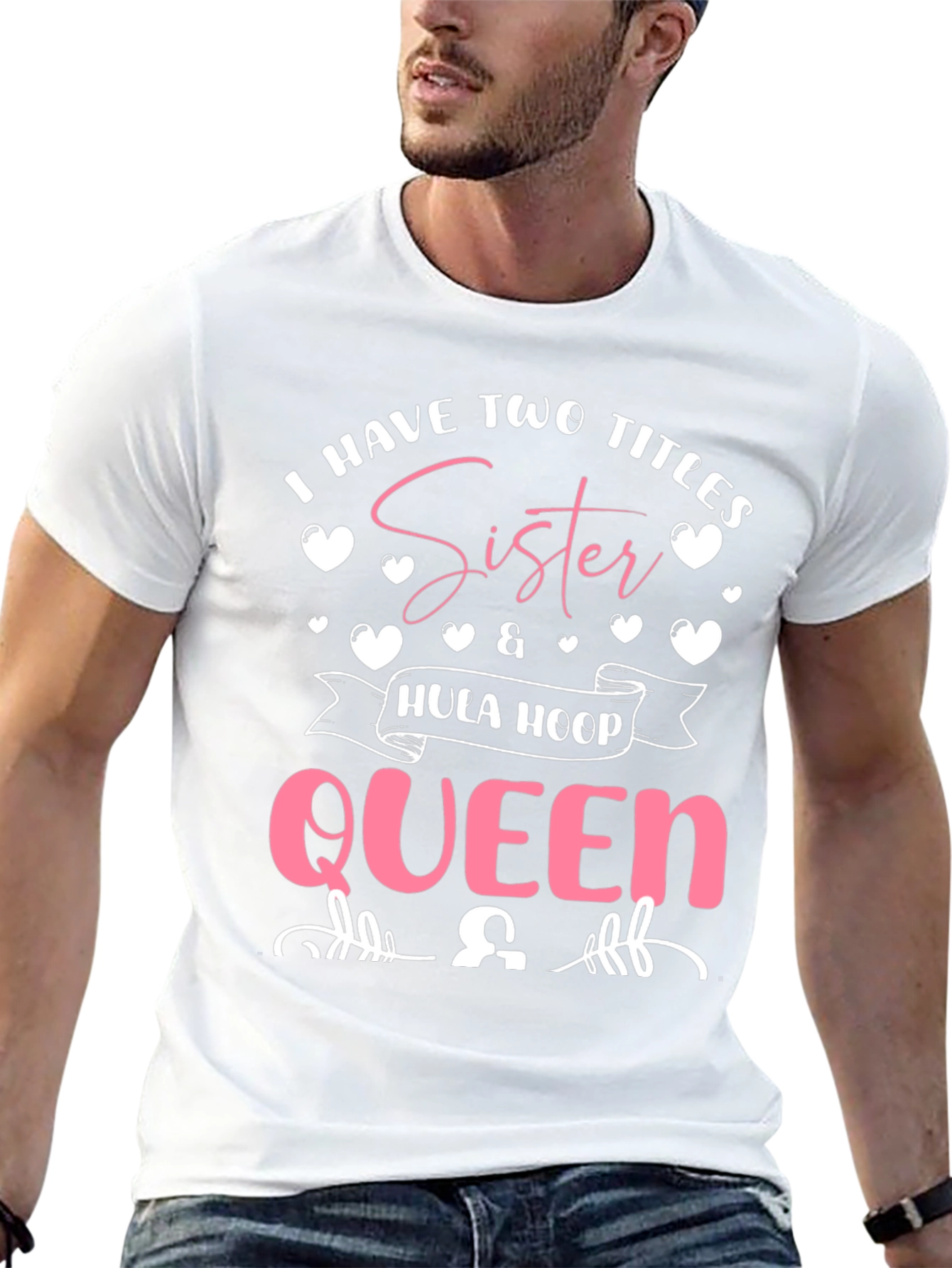 Sister Hula Hoop Queen Black T-Shirt