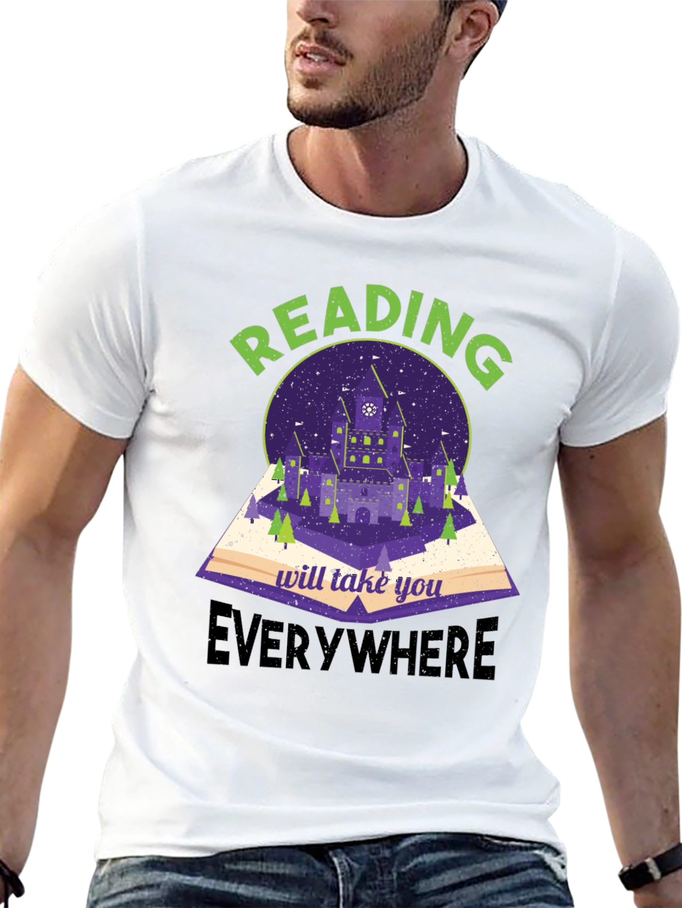 Reading Takes You Everywhere Graphic T-Shirt