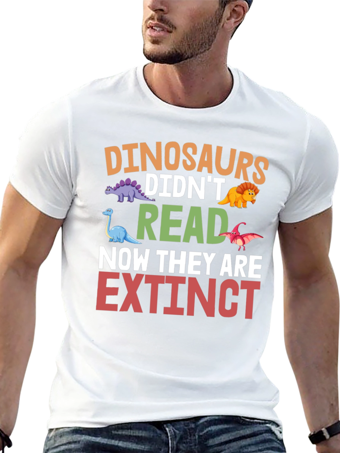 Dinosaurs Didnt Read T-Shirt
