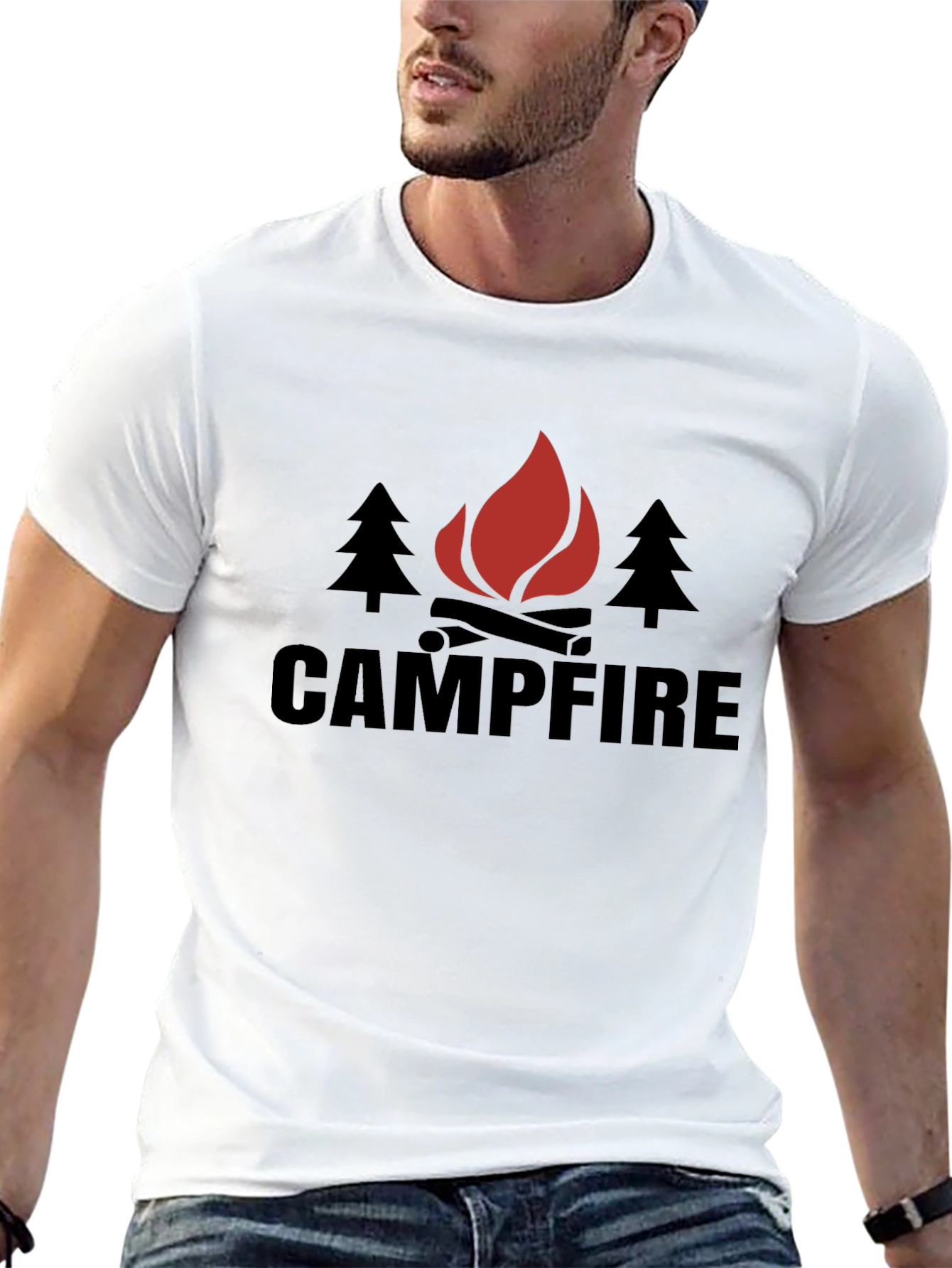 Campfire Graphic Tee - Outdoor Adventure