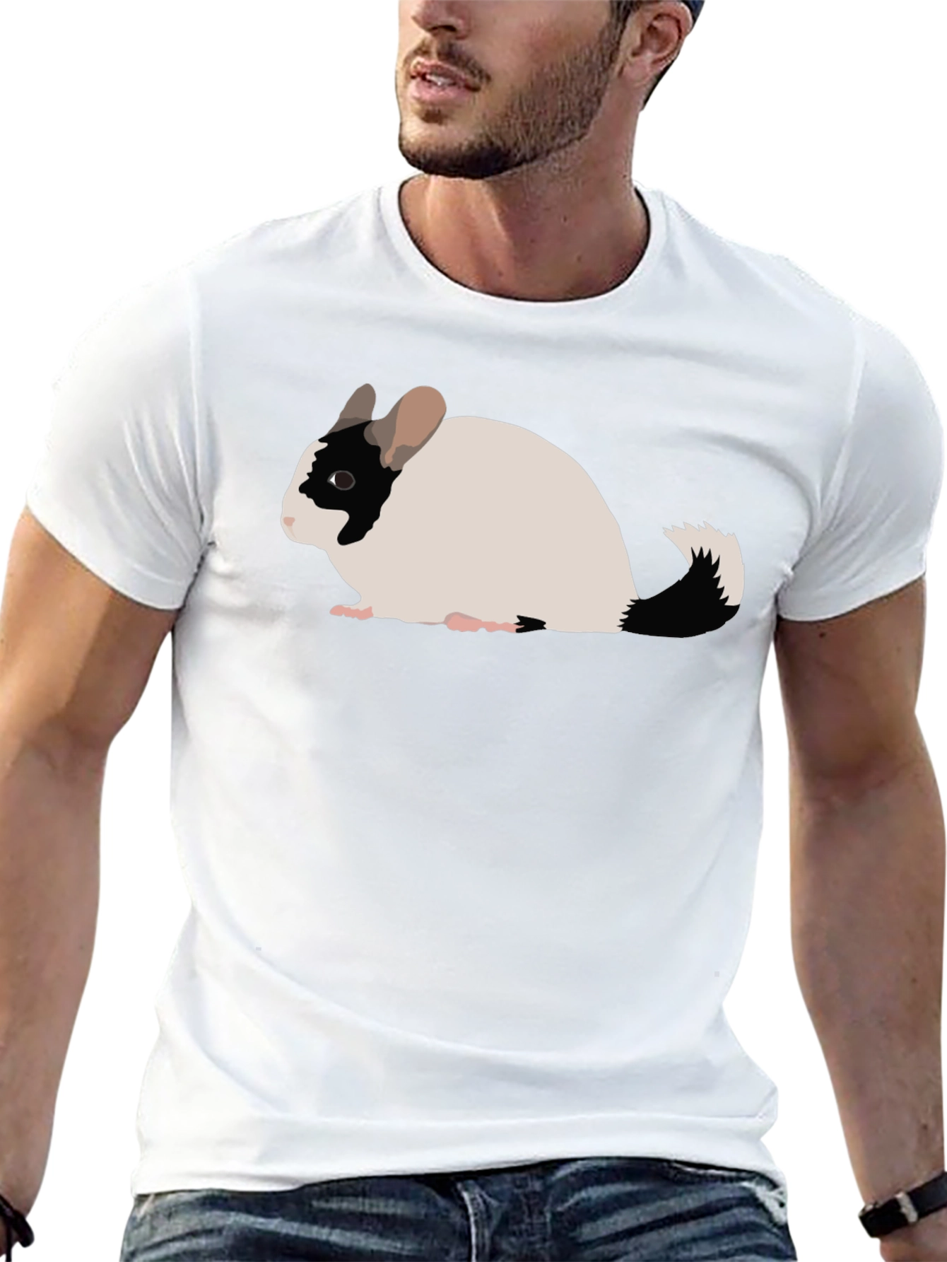 Chinchilla Graphic Tee - Cute Rodent Shirt