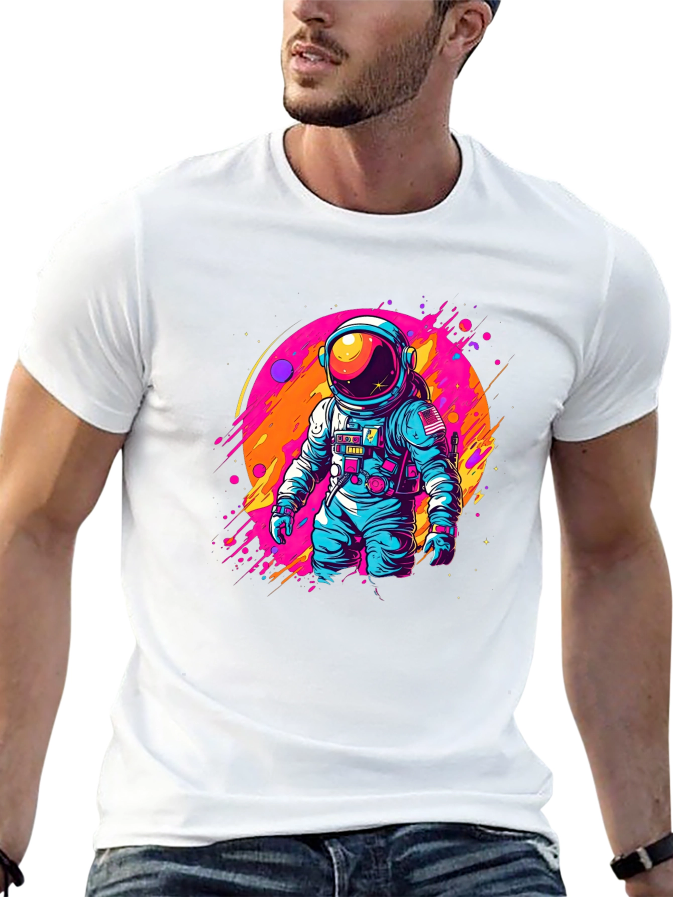 Astronaut Graphic Tee - Space Adventure