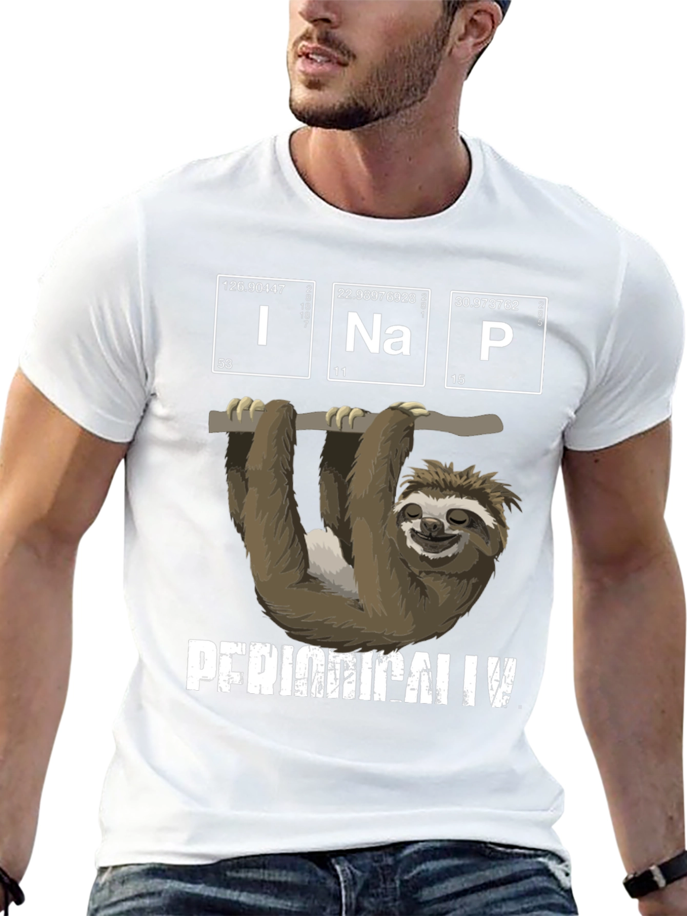 Sloth Periodic Table T-Shirt - Funny Science Tee