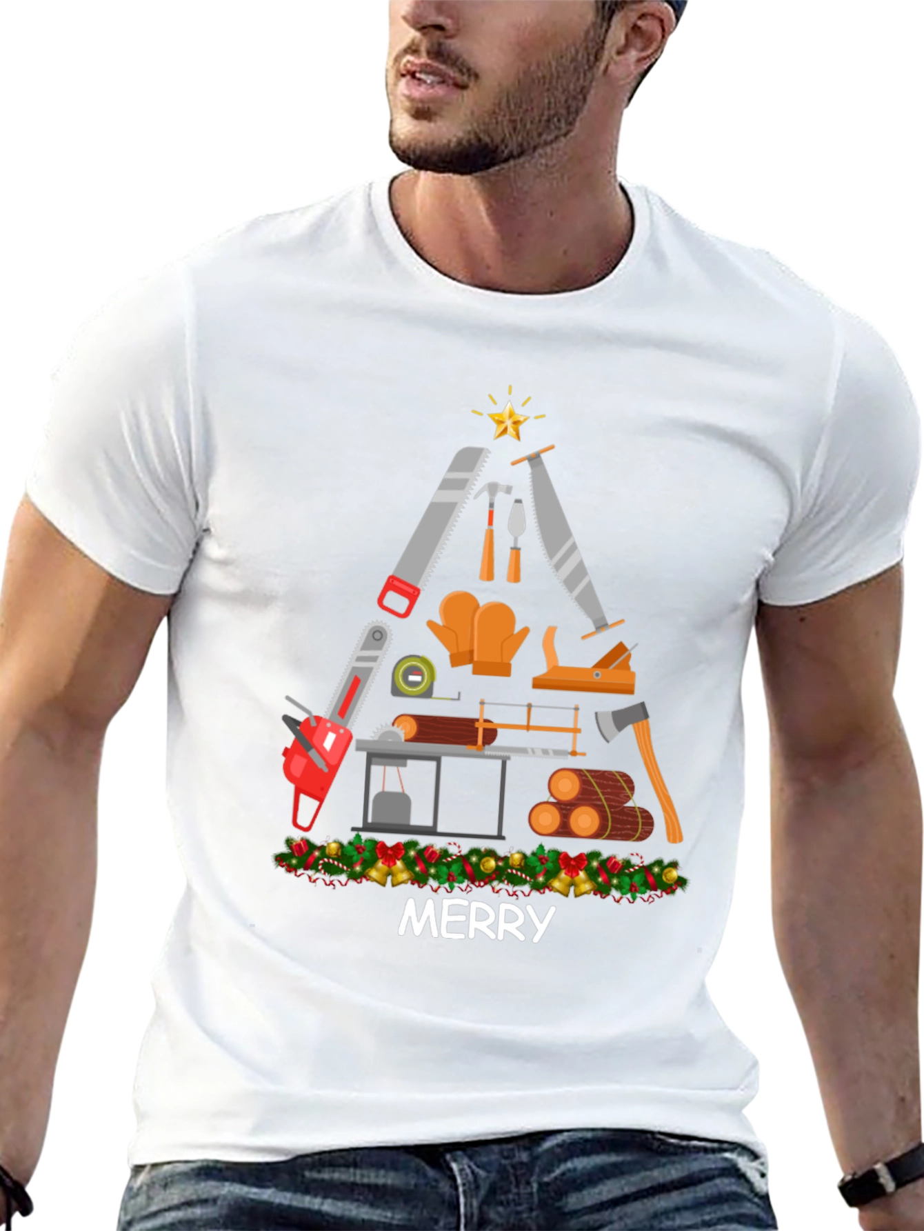 Merry Carpenter Christmas T-Shirt