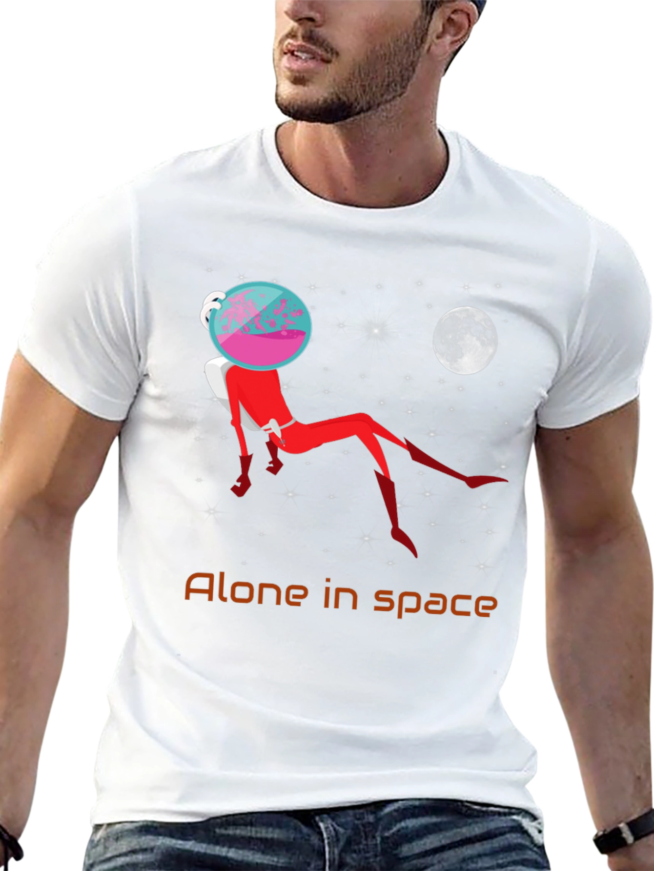 Alone in Space T-Shirt - Unisex Graphic Tee