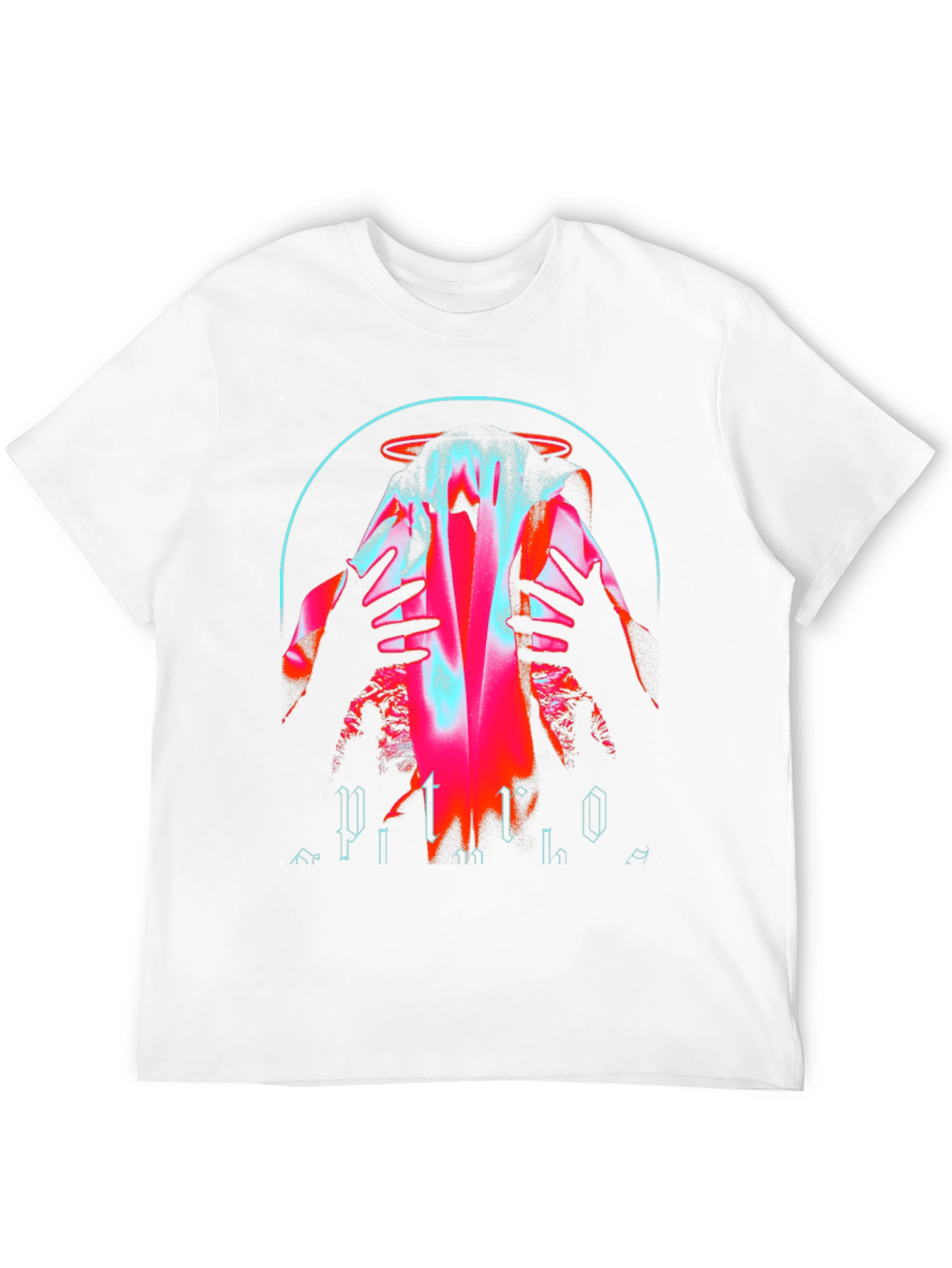 Mystic Neon Graphic Tee - Dark Aesthetic Shirt